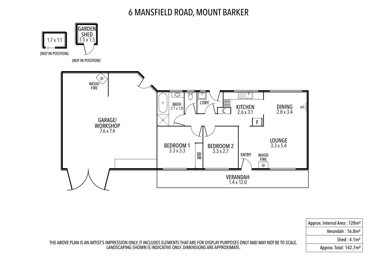 Floorplan of Homely house listing, 6 Mansfield Road, Mount Barker SA 5251