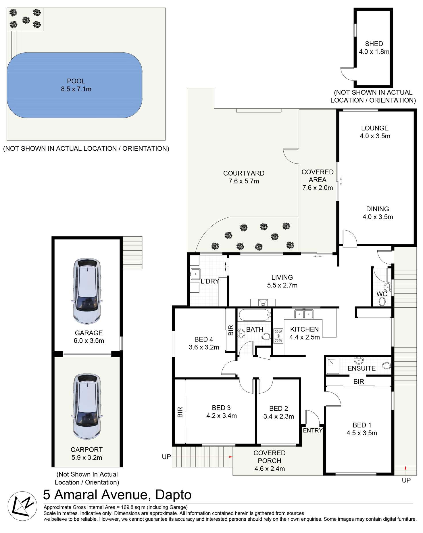 Floorplan of Homely house listing, 5 Amaral Avenue, Dapto NSW 2530