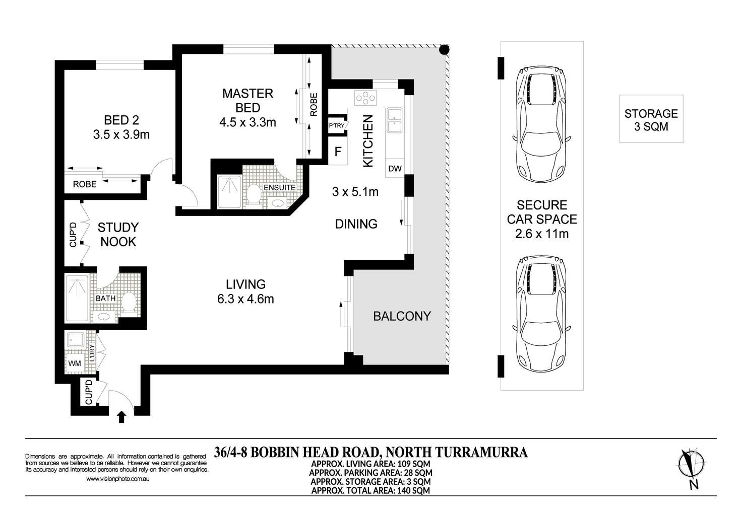 Floorplan of Homely apartment listing, 36/4-8 Bobbin Head Road, Pymble NSW 2073