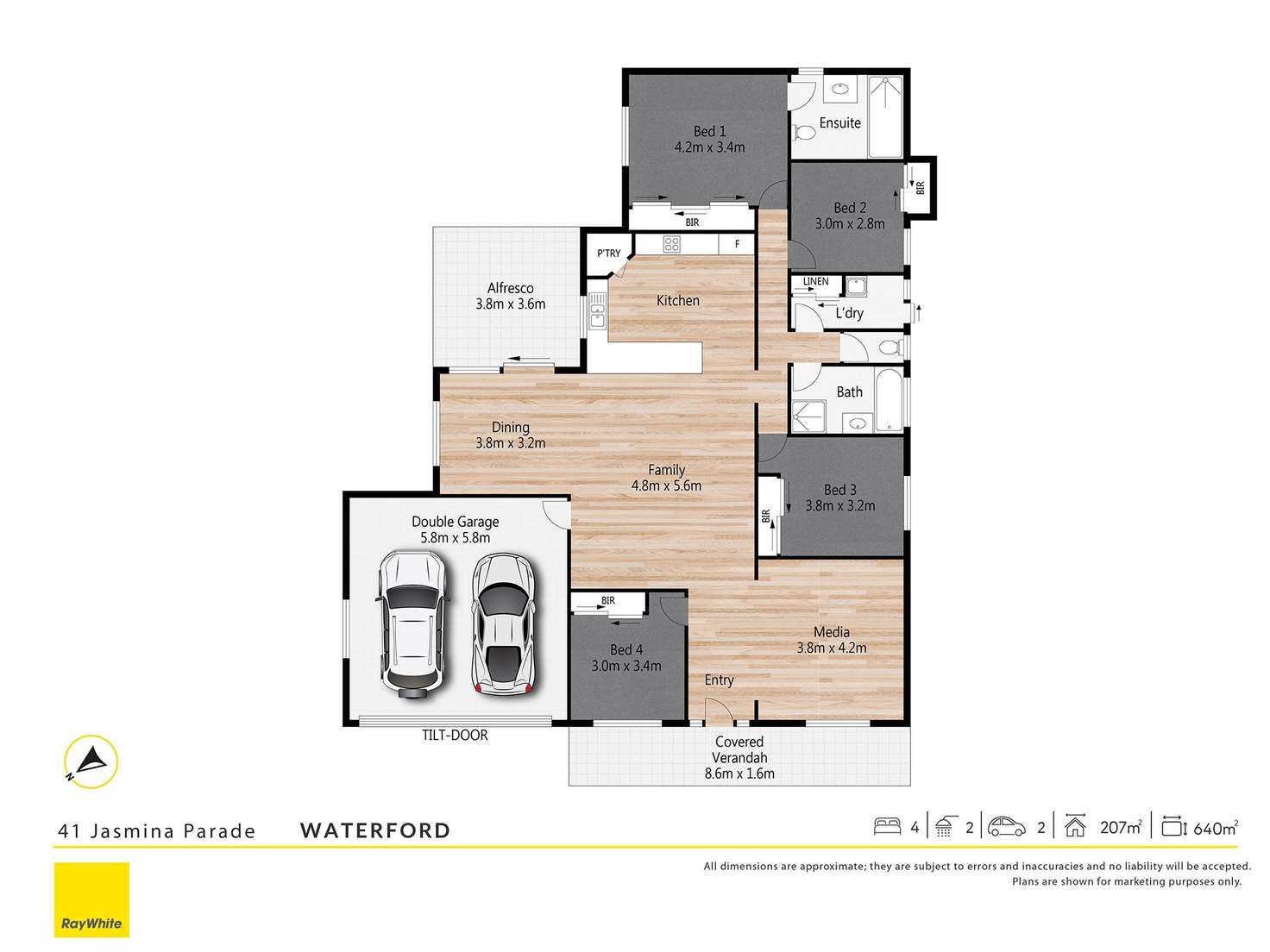 Floorplan of Homely house listing, 41 Jasmina Parade, Waterford QLD 4133