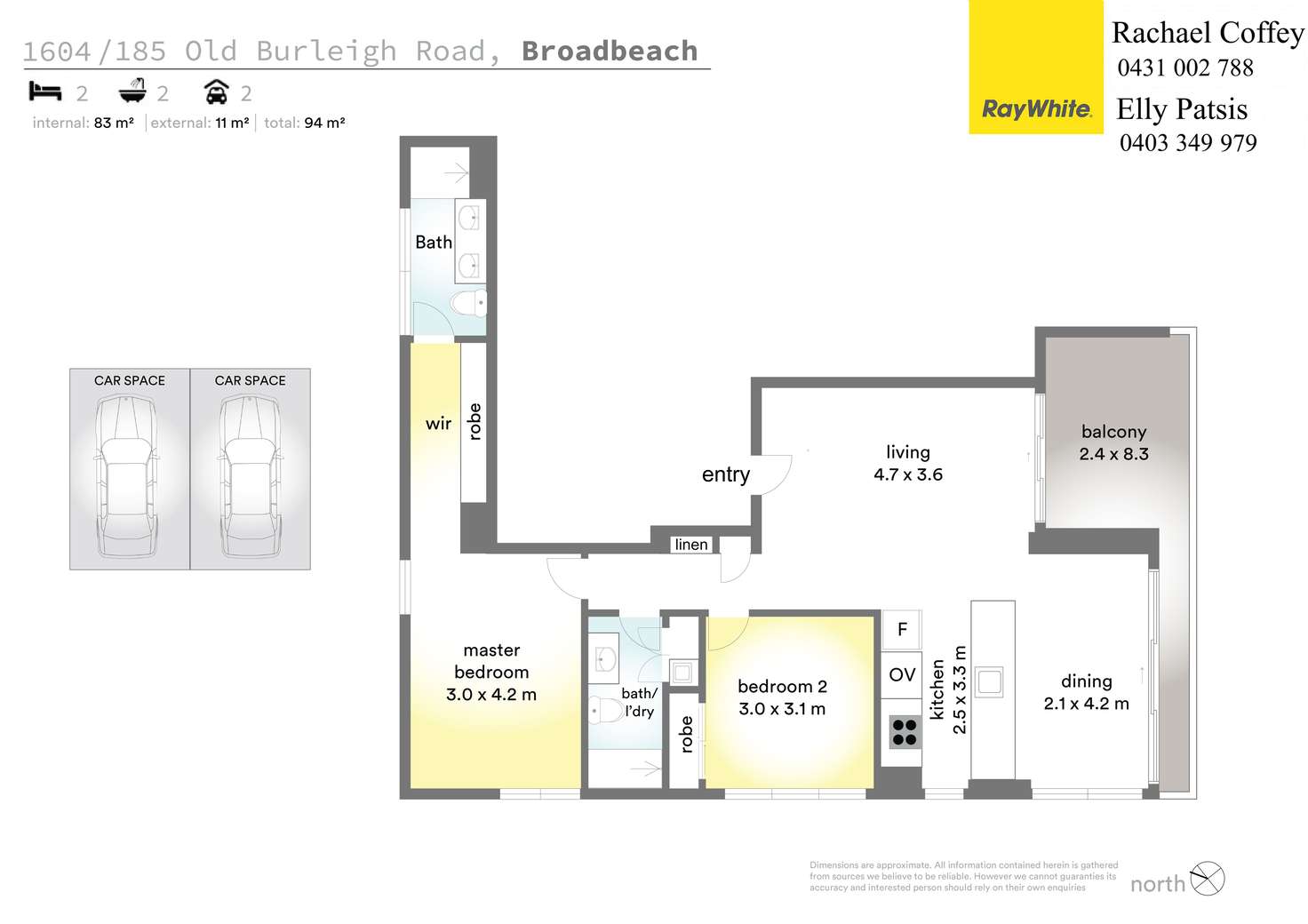 Floorplan of Homely apartment listing, 1604/185 Old Burleigh Road, Broadbeach QLD 4218