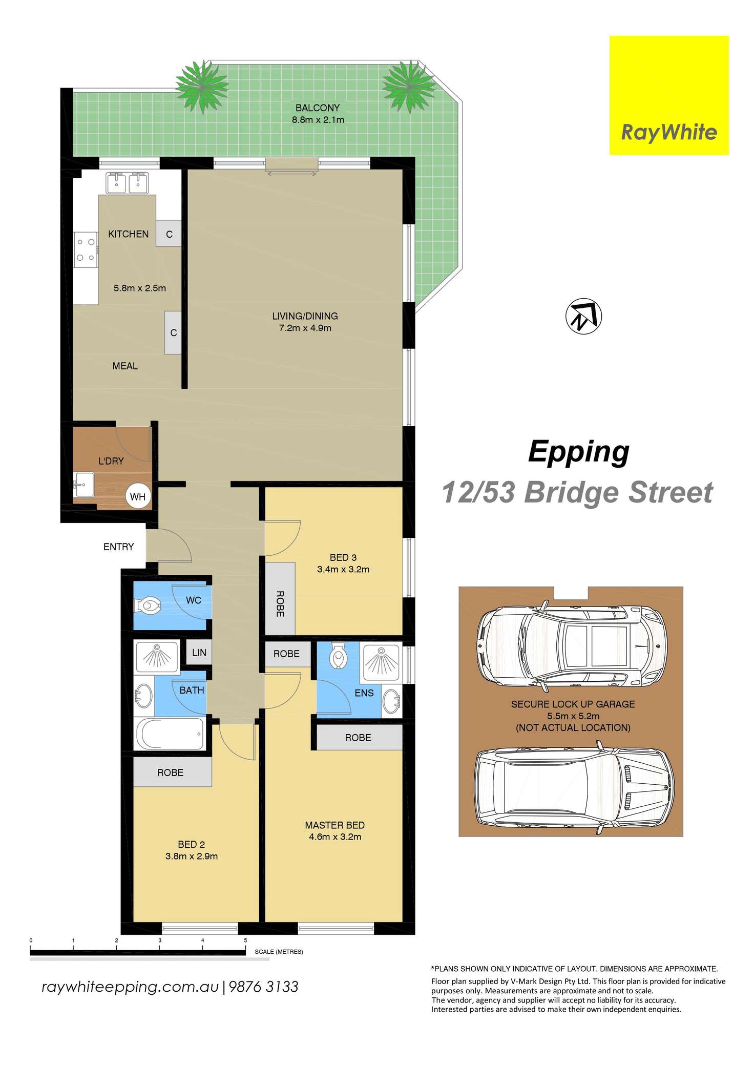 Floorplan of Homely unit listing, 12/53 Bridge Street, Epping NSW 2121
