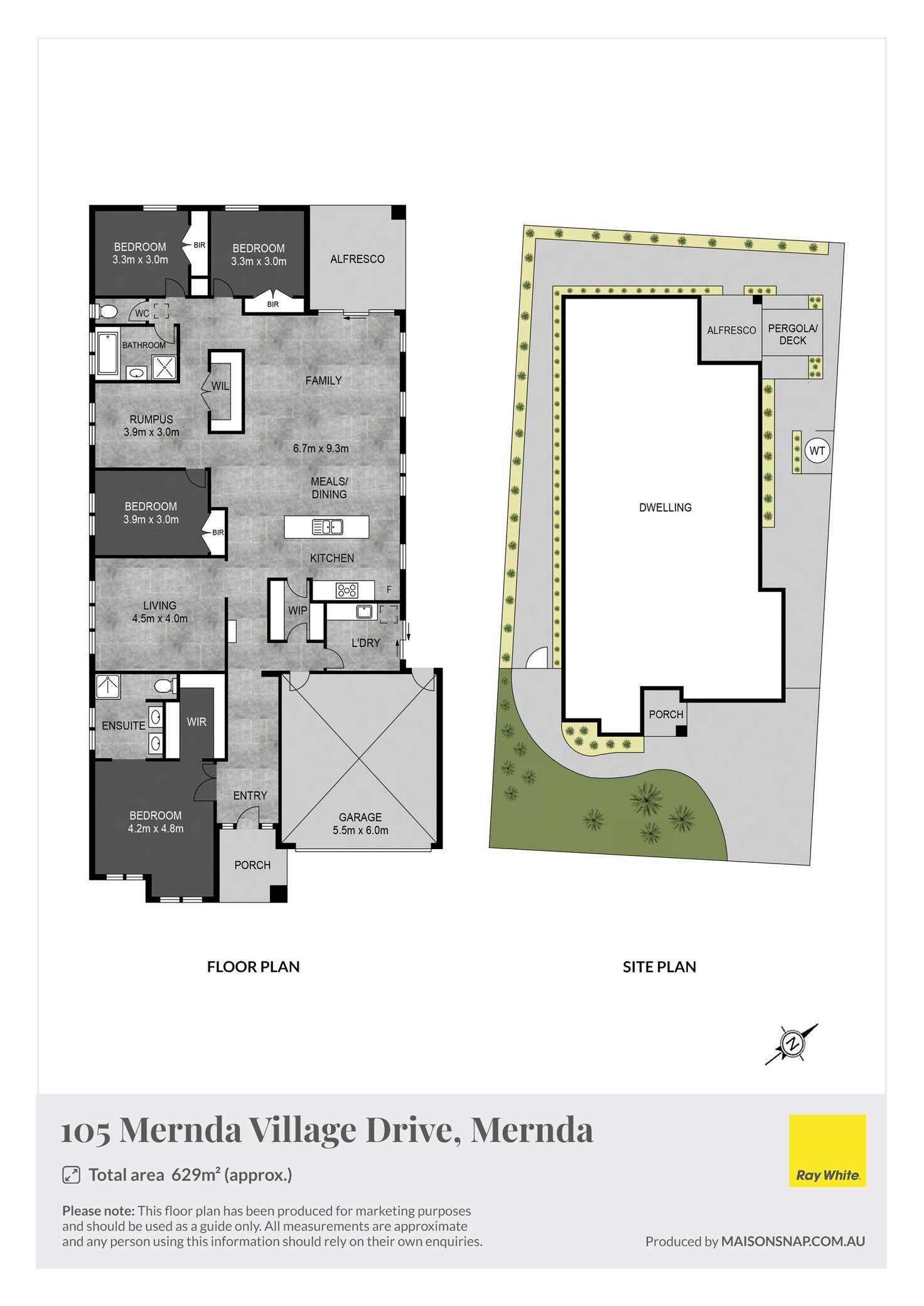 Floorplan of Homely house listing, 105 Mernda Village Drive, Mernda VIC 3754