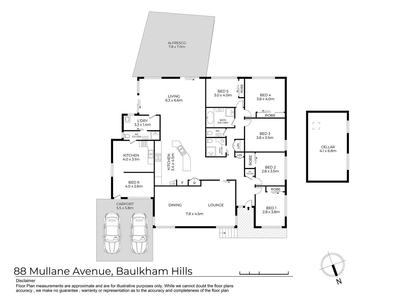 Floorplan of Homely house listing, 88 Mullane Avenue, Baulkham Hills NSW 2153