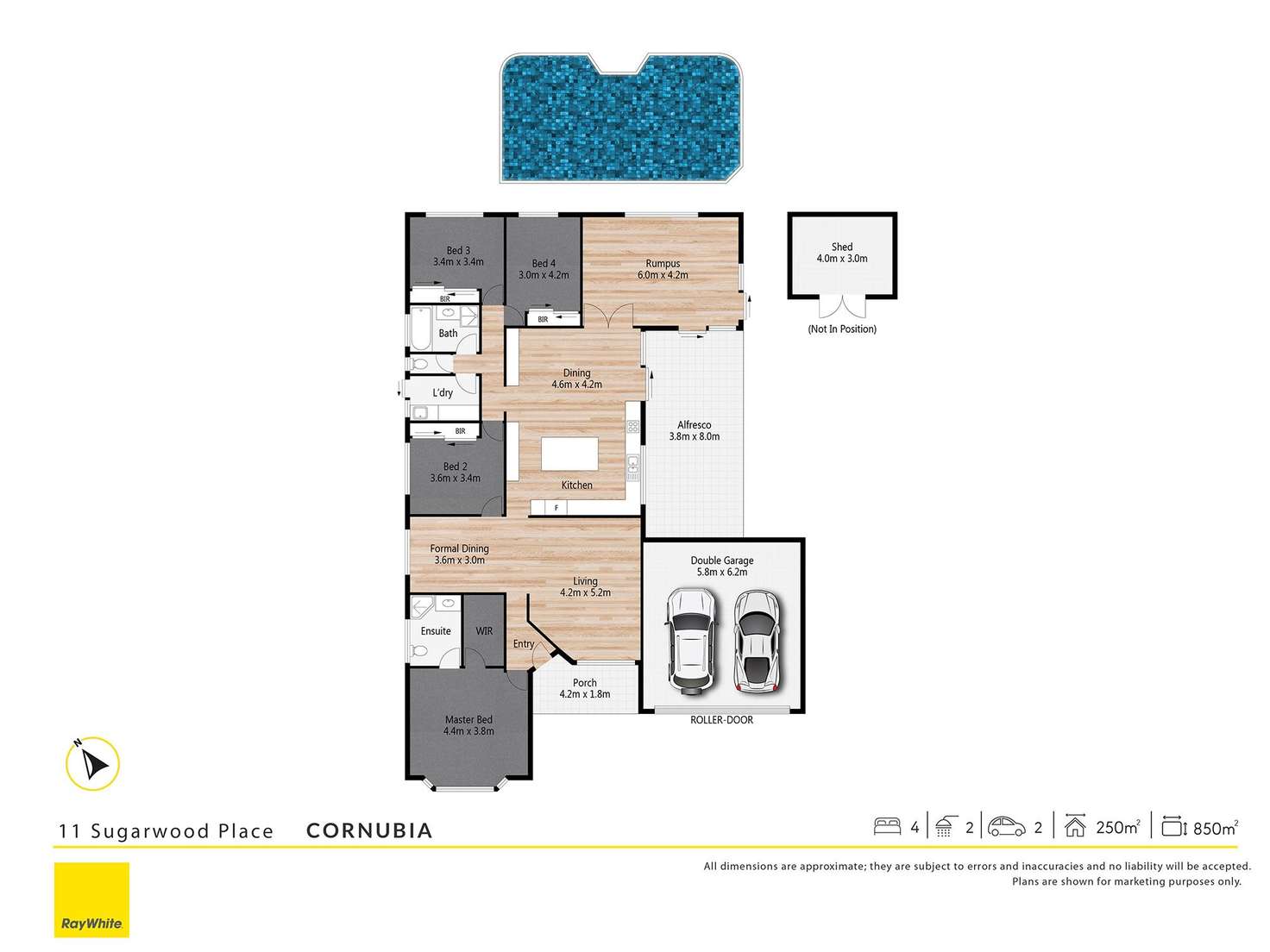 Floorplan of Homely house listing, 11 Sugarwood Place, Cornubia QLD 4130