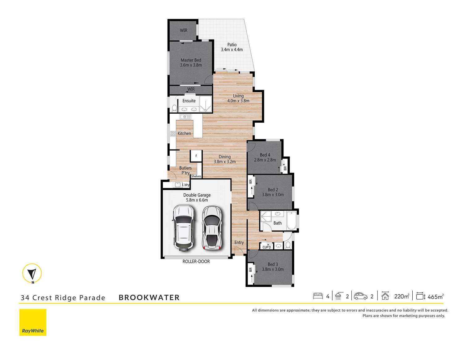 Floorplan of Homely house listing, 34 Crest Ridge Parade, Brookwater QLD 4300