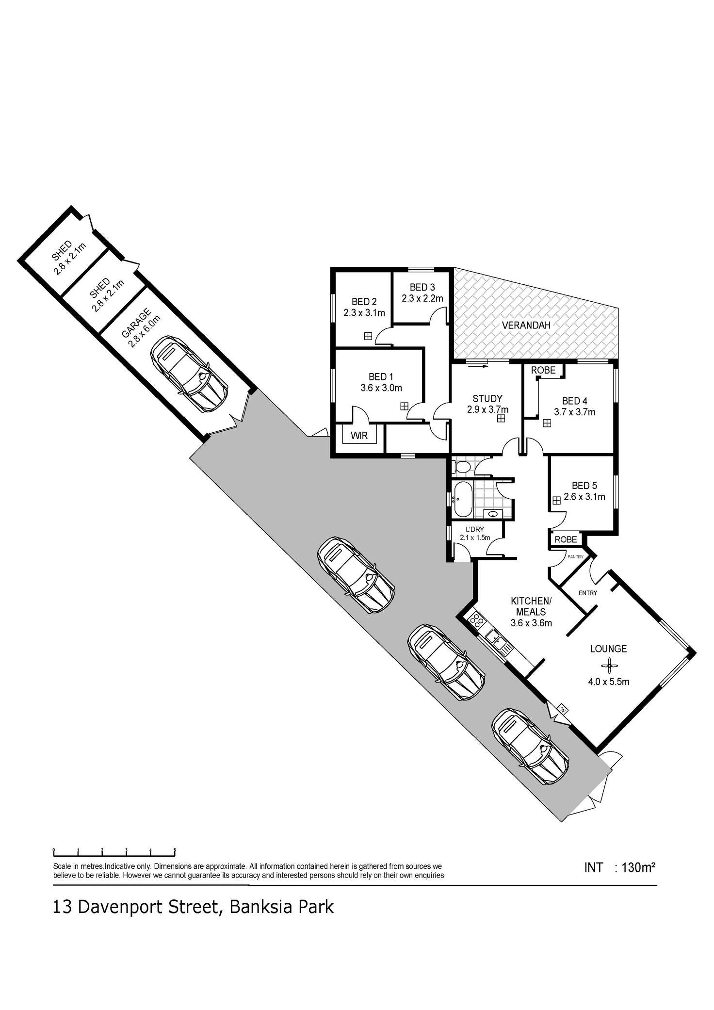 Floorplan of Homely house listing, 13 Davenport Street, Banksia Park SA 5091