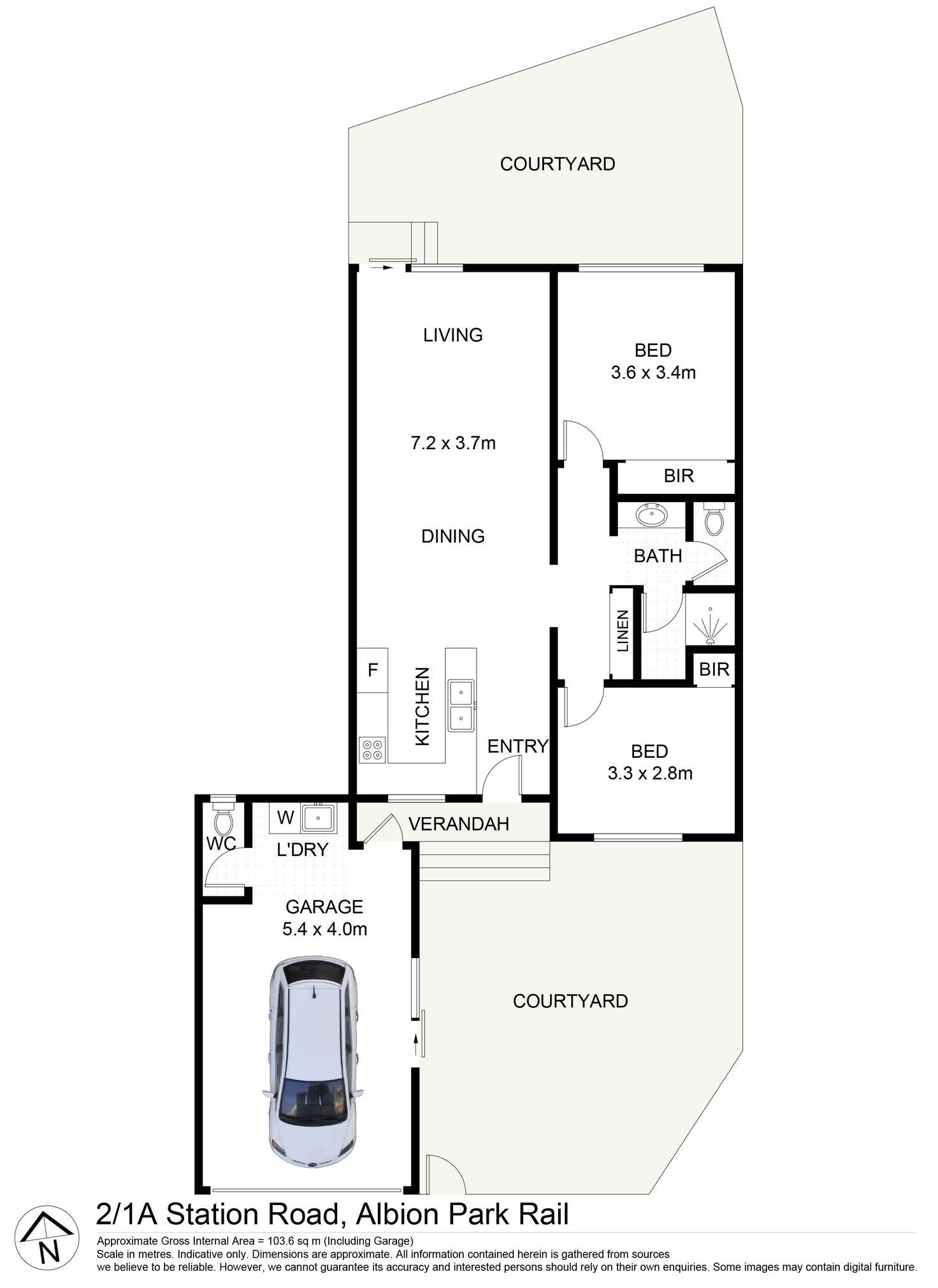 Floorplan of Homely villa listing, 2/1A Station Road, Albion Park Rail NSW 2527