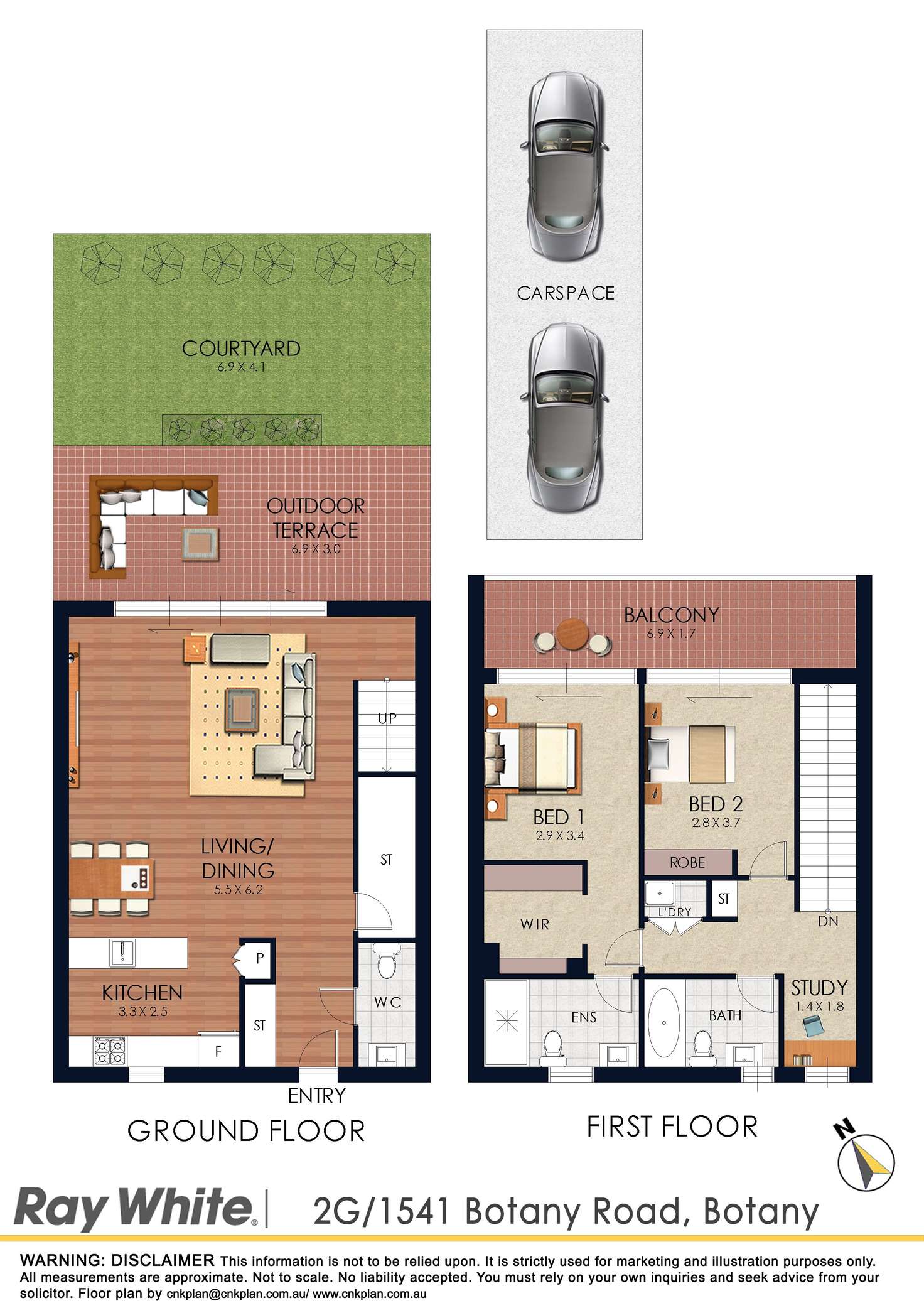 Floorplan of Homely apartment listing, 2G/1541 Botany Road, Botany NSW 2019