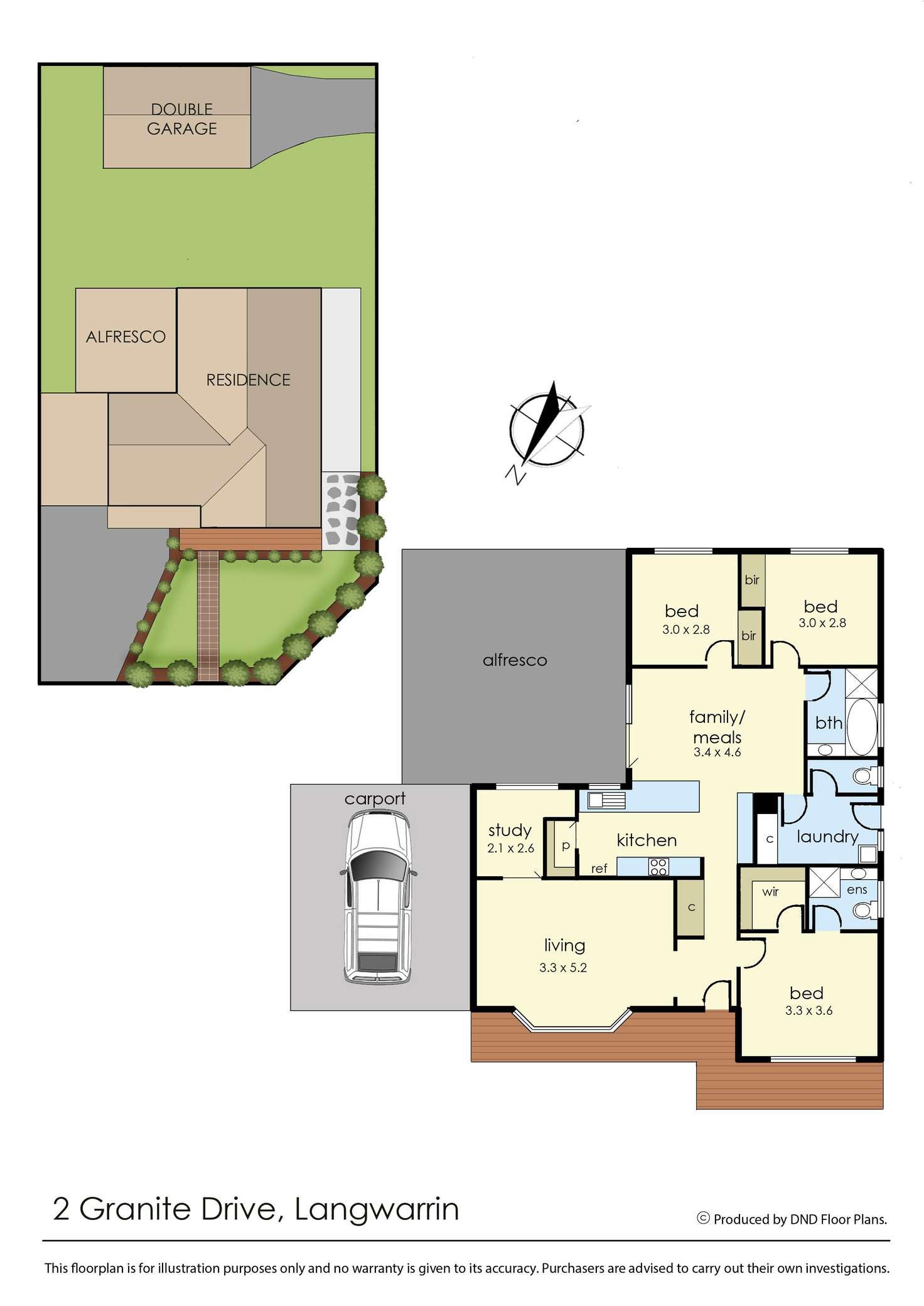 Floorplan of Homely house listing, 2 Granite Drive, Langwarrin VIC 3910