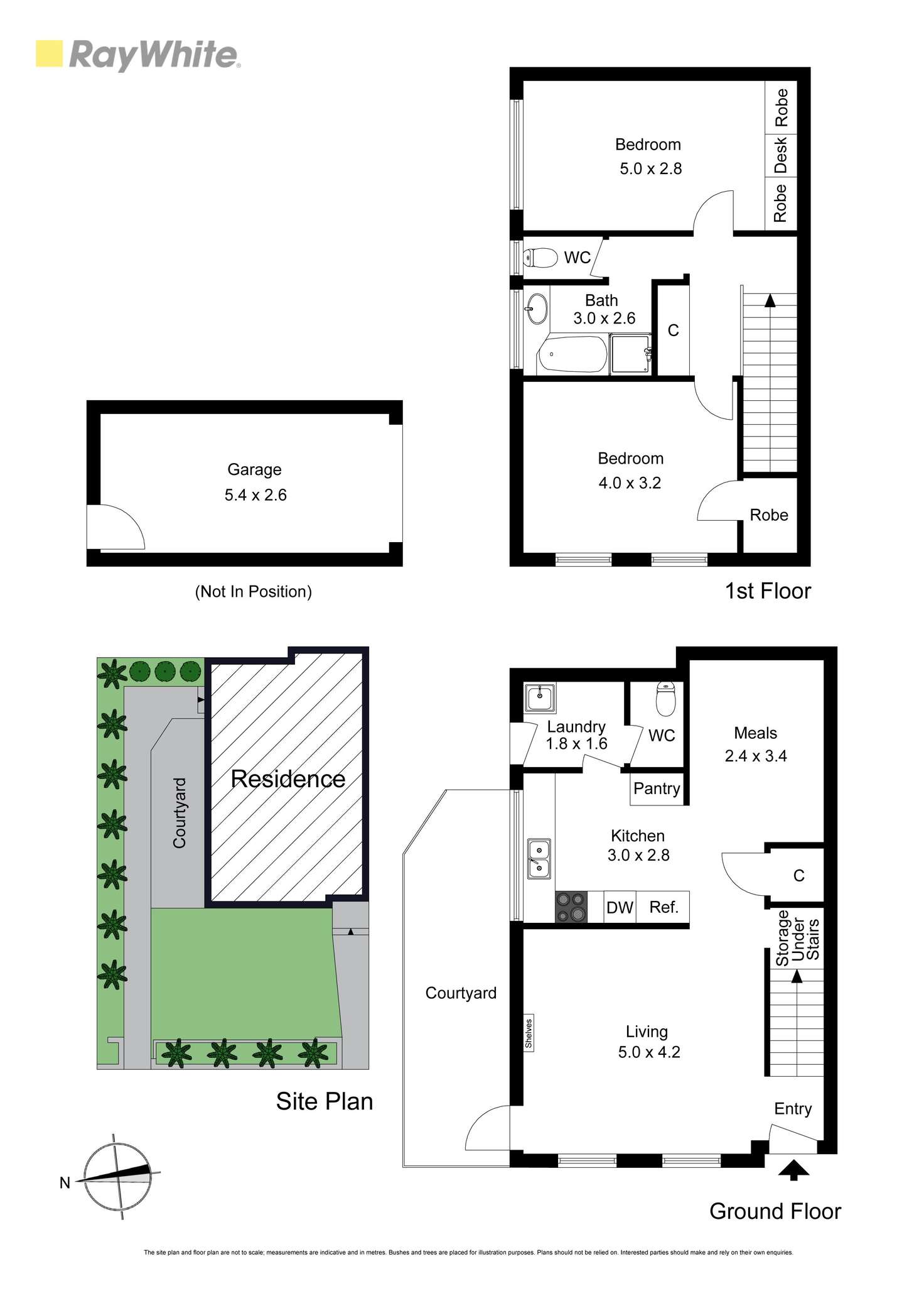 Floorplan of Homely townhouse listing, 1/14 Bletchley Road, Hughesdale VIC 3166