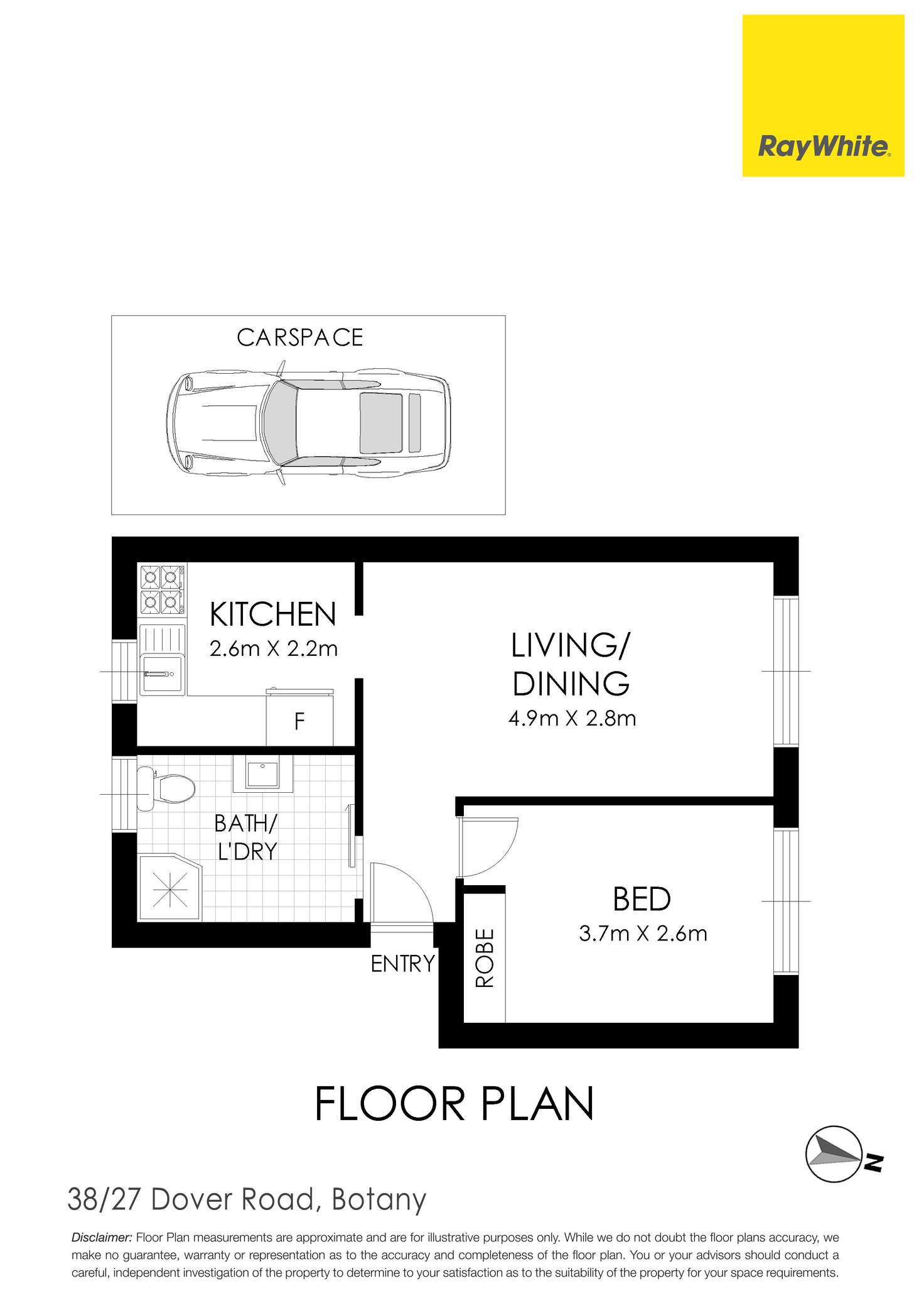 Floorplan of Homely apartment listing, 38/27 Dover Road, Botany NSW 2019