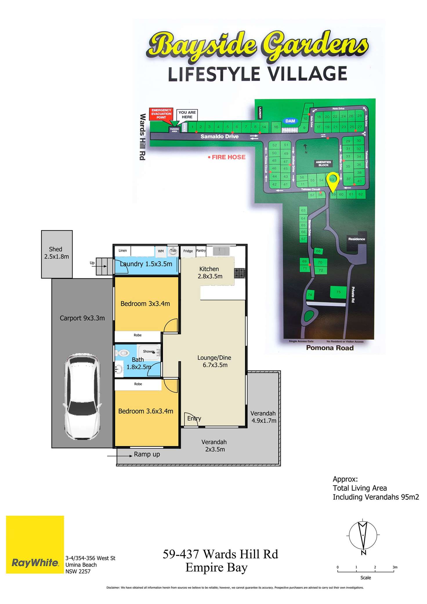 Floorplan of Homely house listing, 59/437 Wards Hill Road, Empire Bay NSW 2257