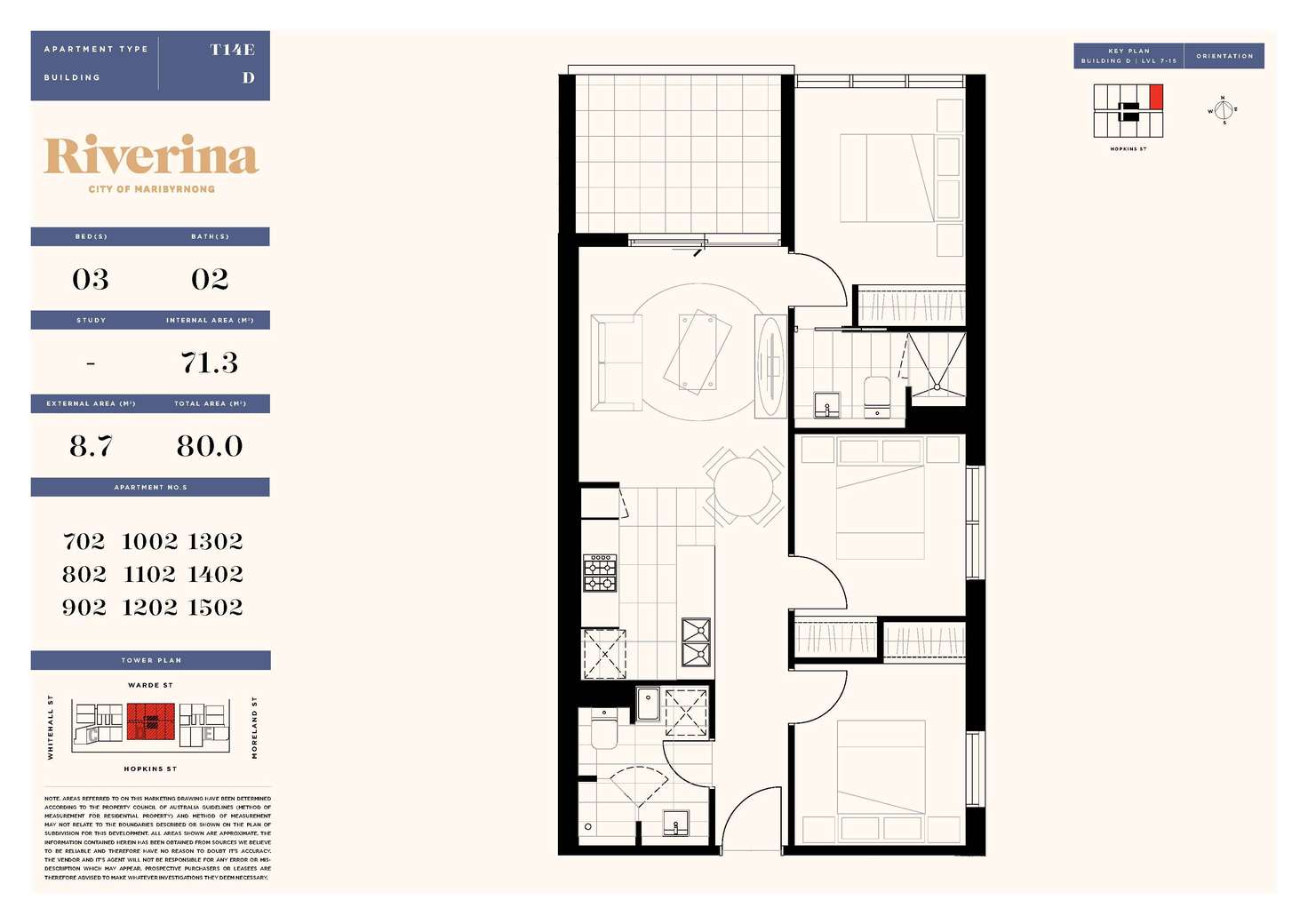 Floorplan of Homely apartment listing, 703E/18-24 Tannery Walk, Footscray VIC 3011