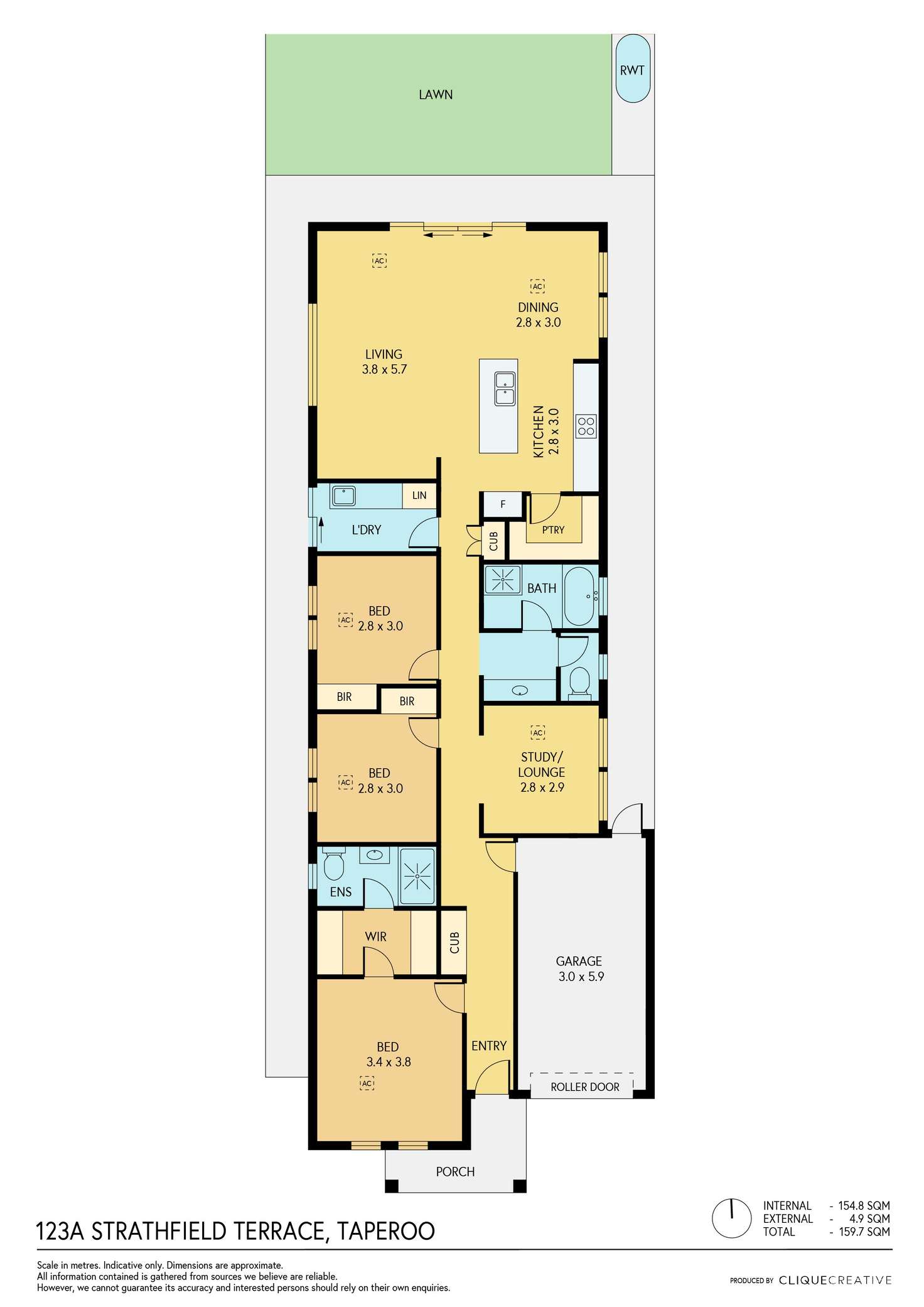 Floorplan of Homely house listing, 123A Strathfield Terrace, Taperoo SA 5017