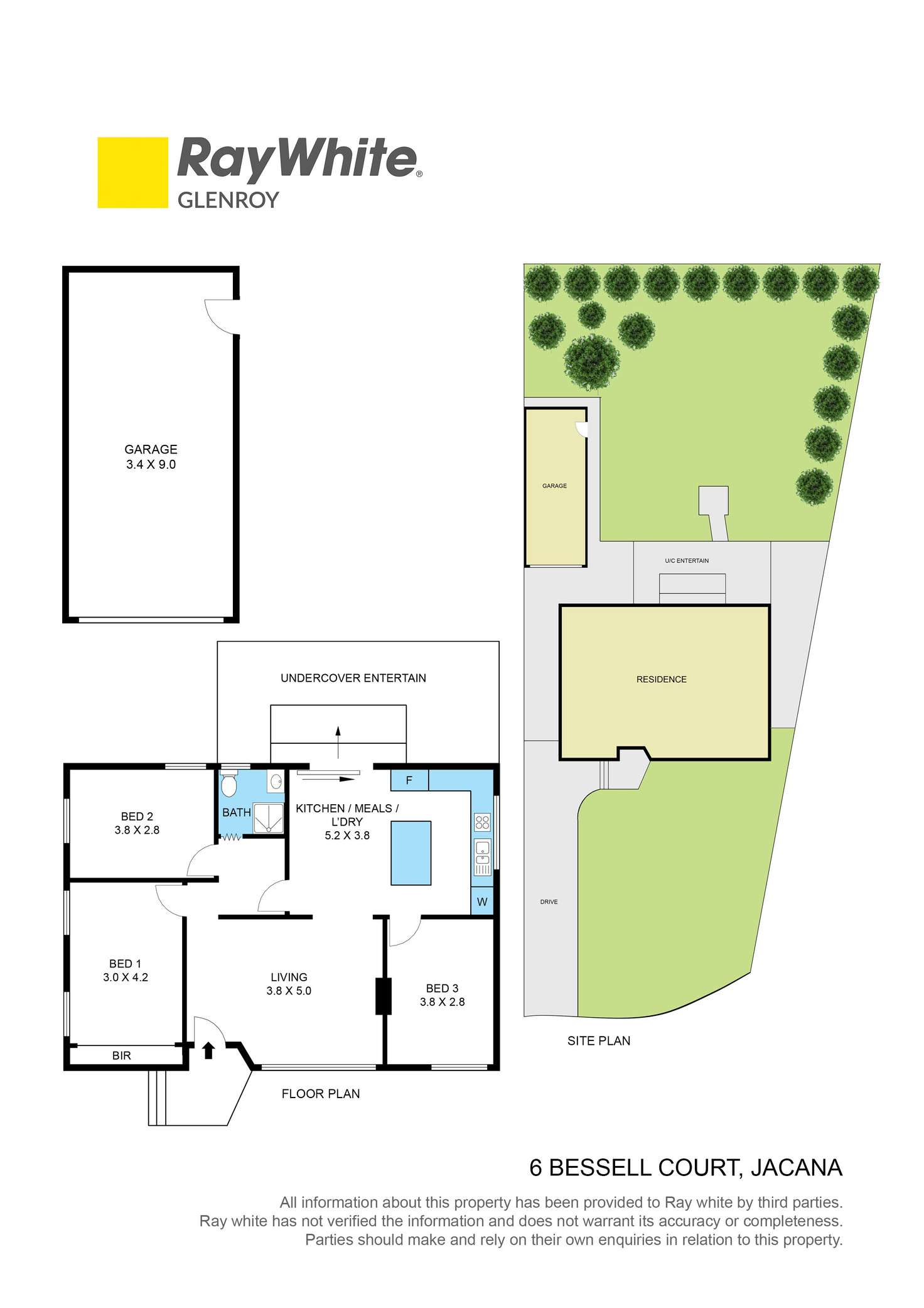 Floorplan of Homely house listing, 6 Bessell Court, Jacana VIC 3047