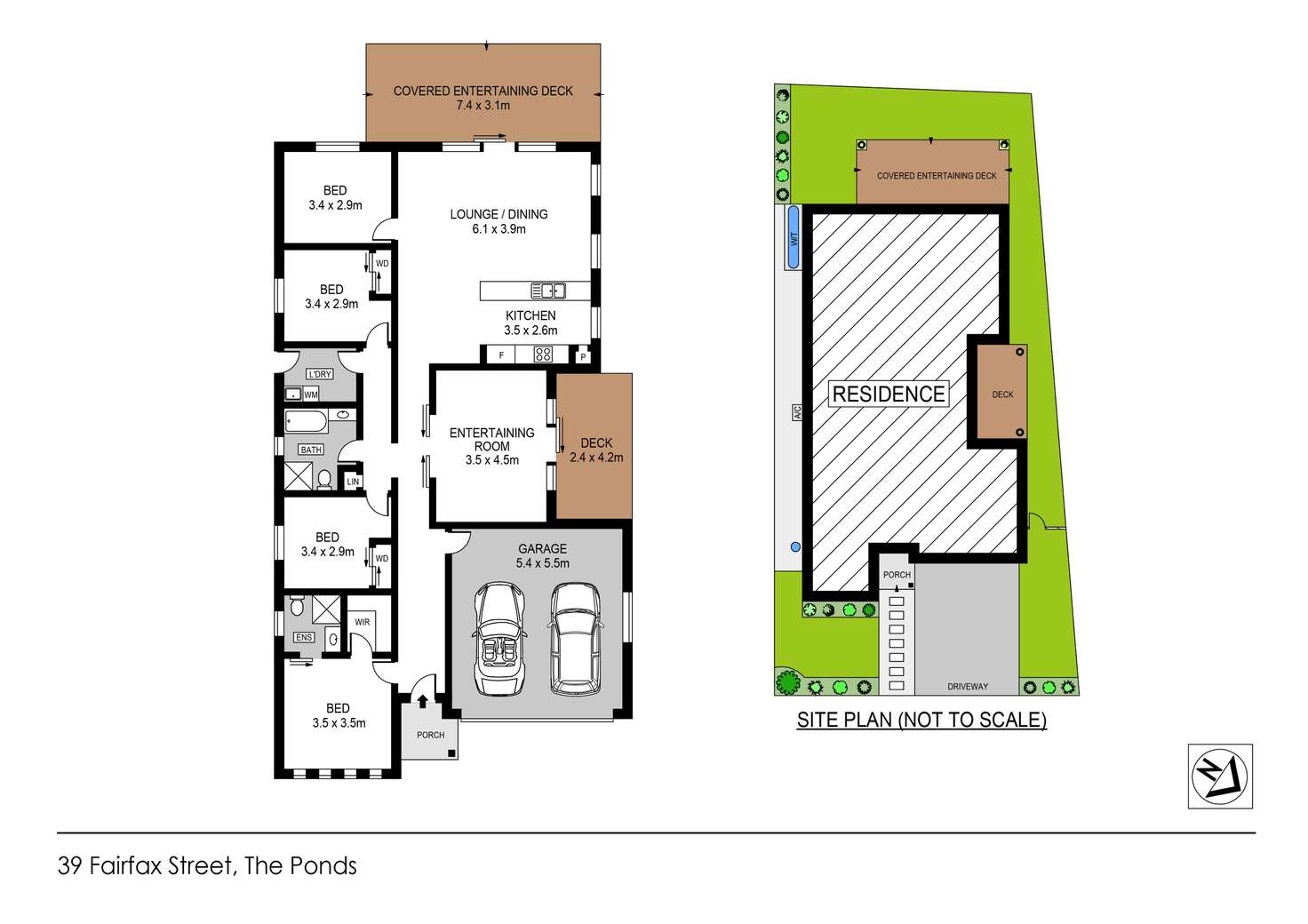 Floorplan of Homely house listing, 39 Fairfax Street, The Ponds NSW 2769