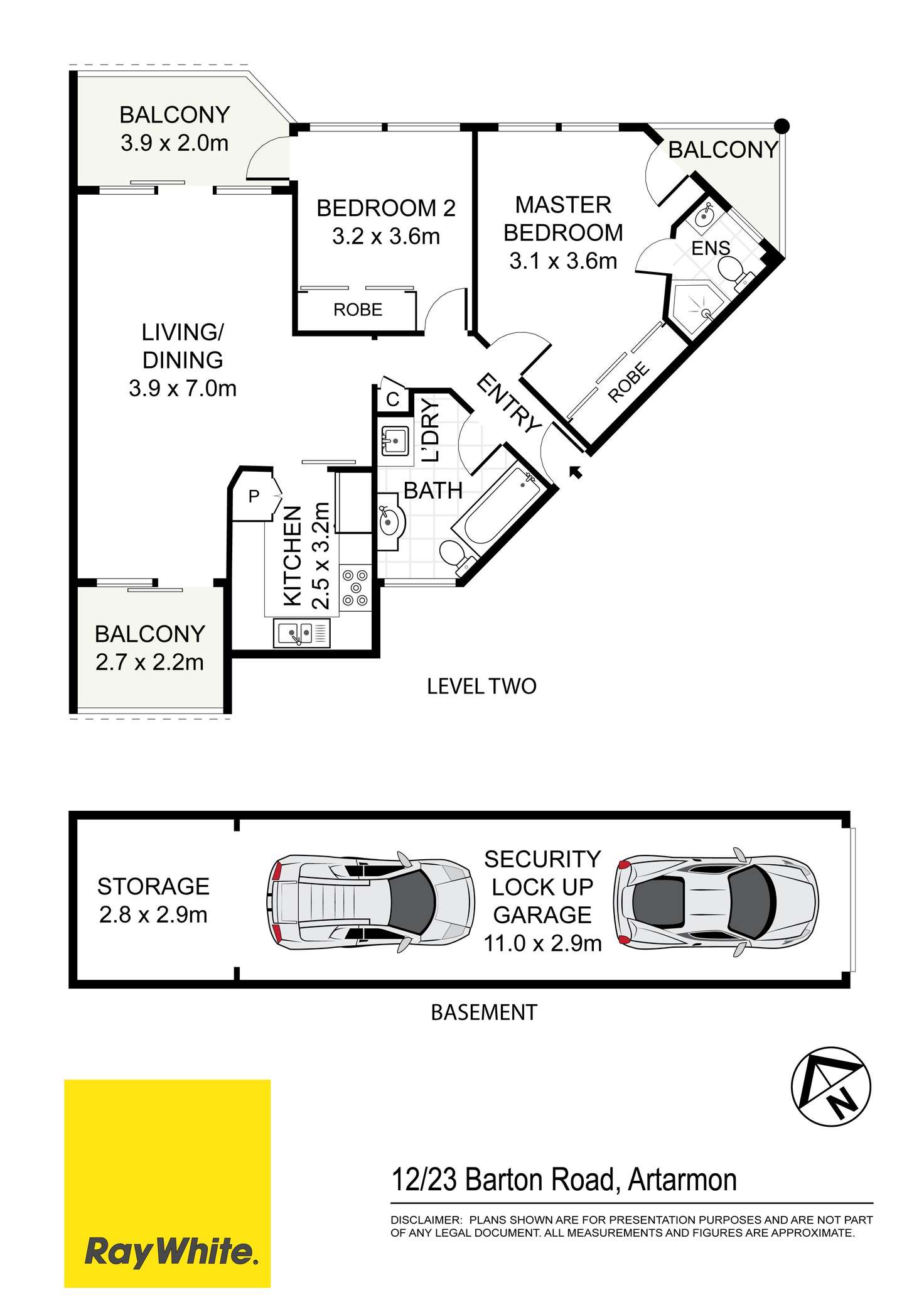 Floorplan of Homely apartment listing, 12/23-29 Barton Road, Artarmon NSW 2064