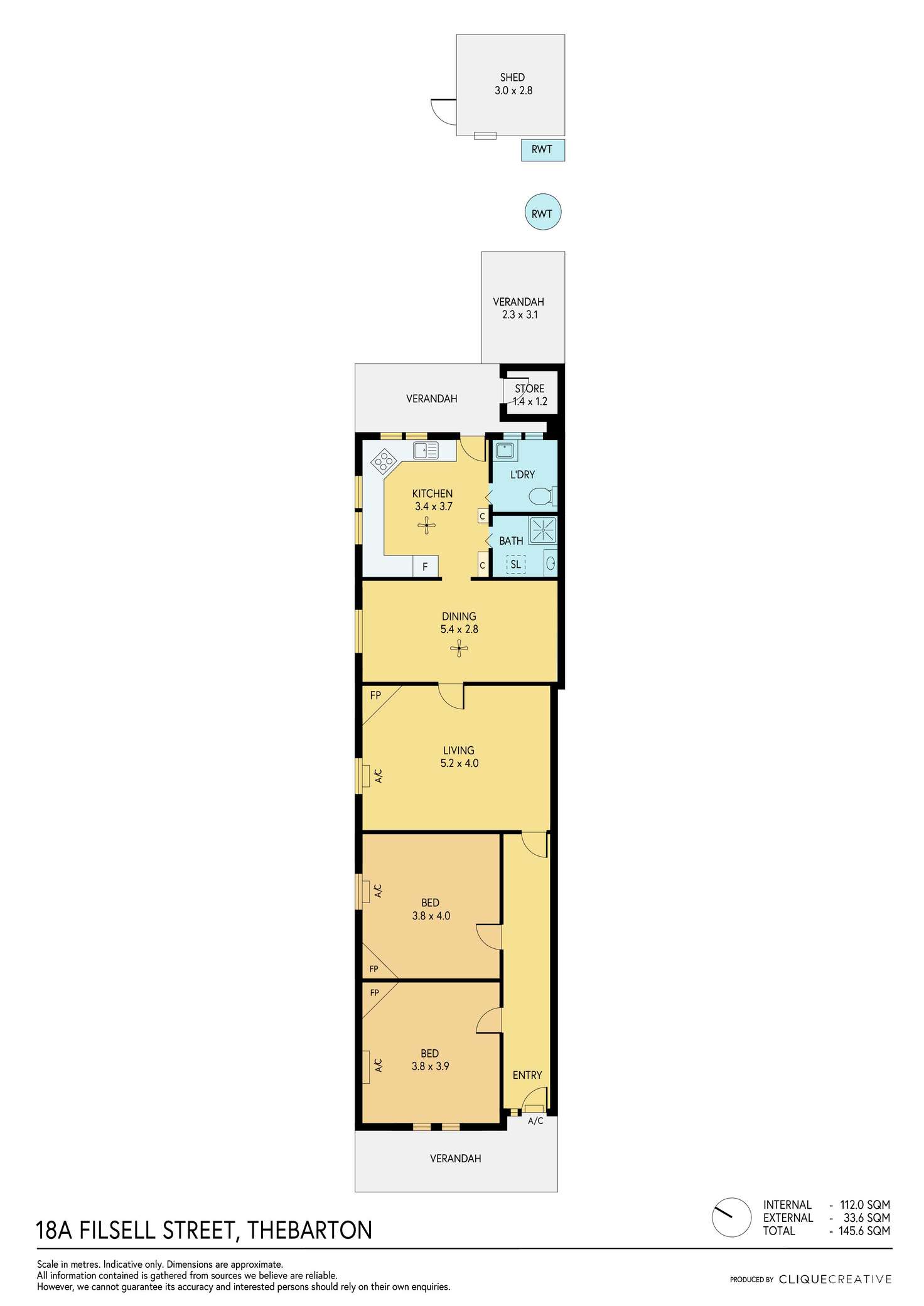 Floorplan of Homely house listing, 18A Filsell Street, Thebarton SA 5031