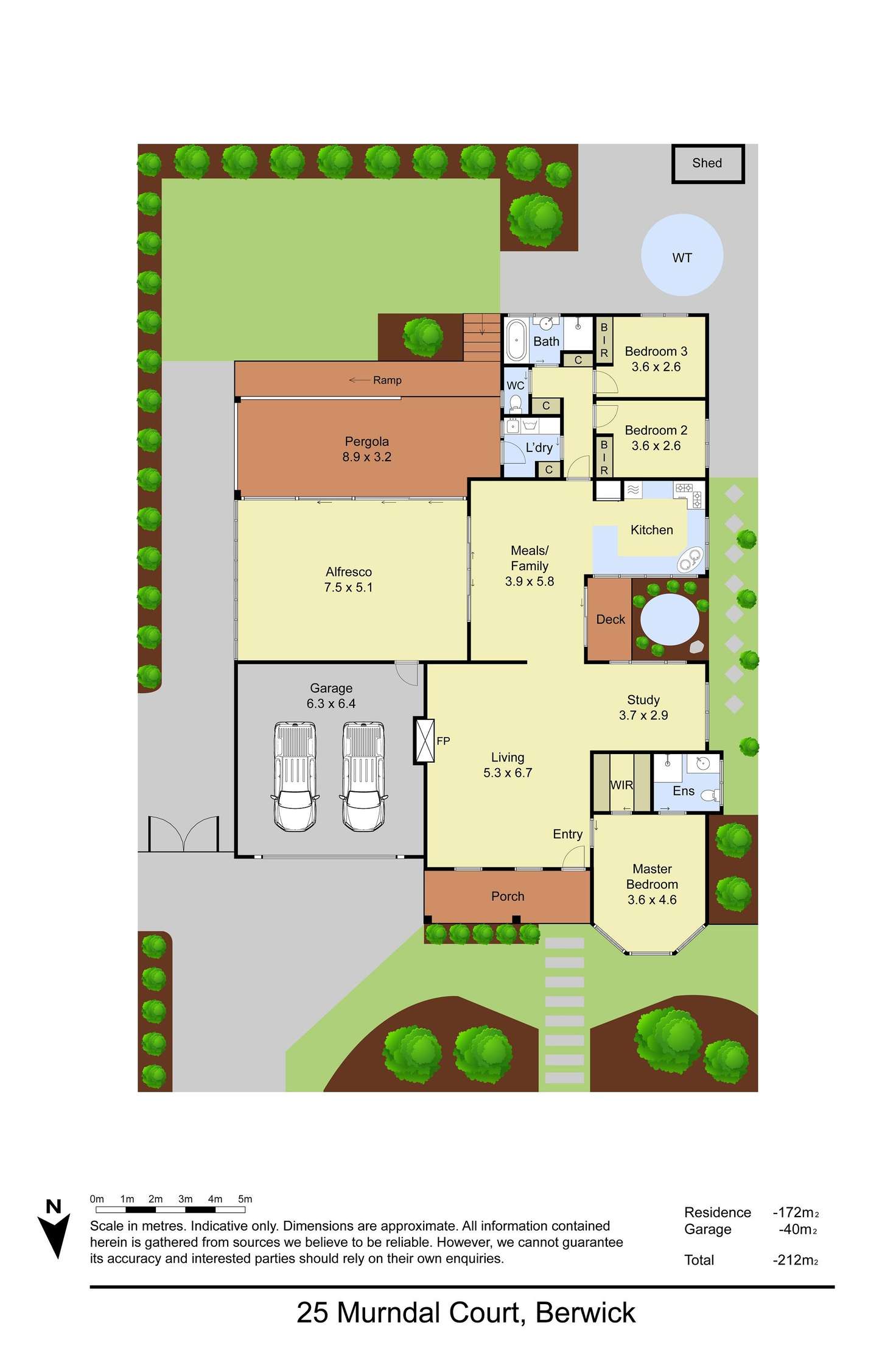 Floorplan of Homely house listing, 25 Murndal Court, Berwick VIC 3806