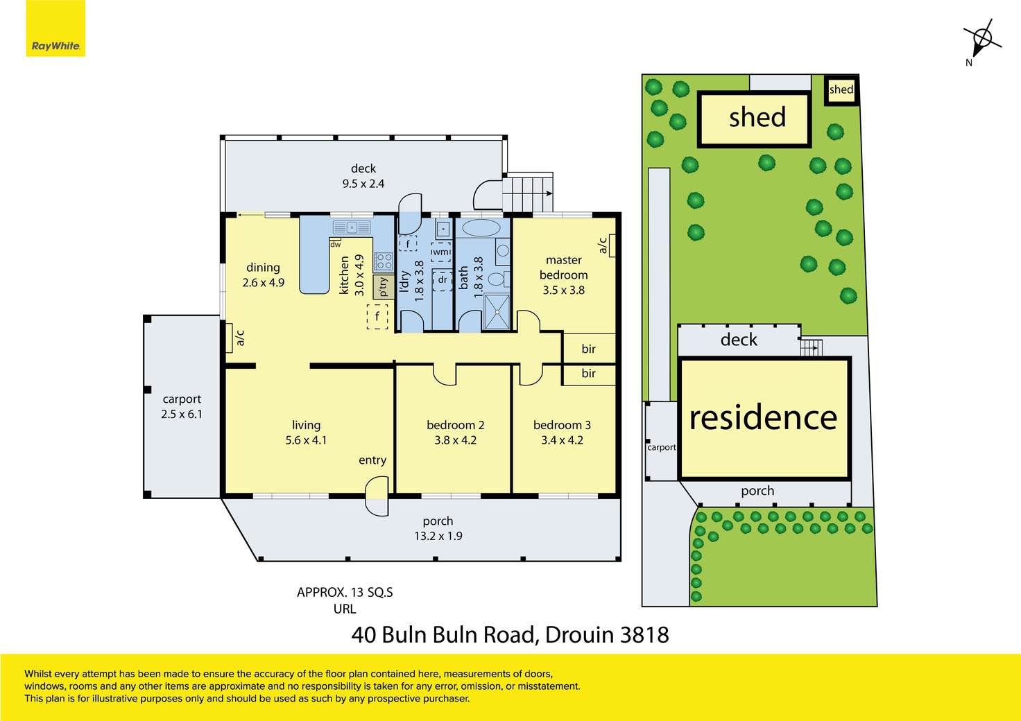 Floorplan of Homely house listing, 40 Buln Buln Road, Drouin VIC 3818