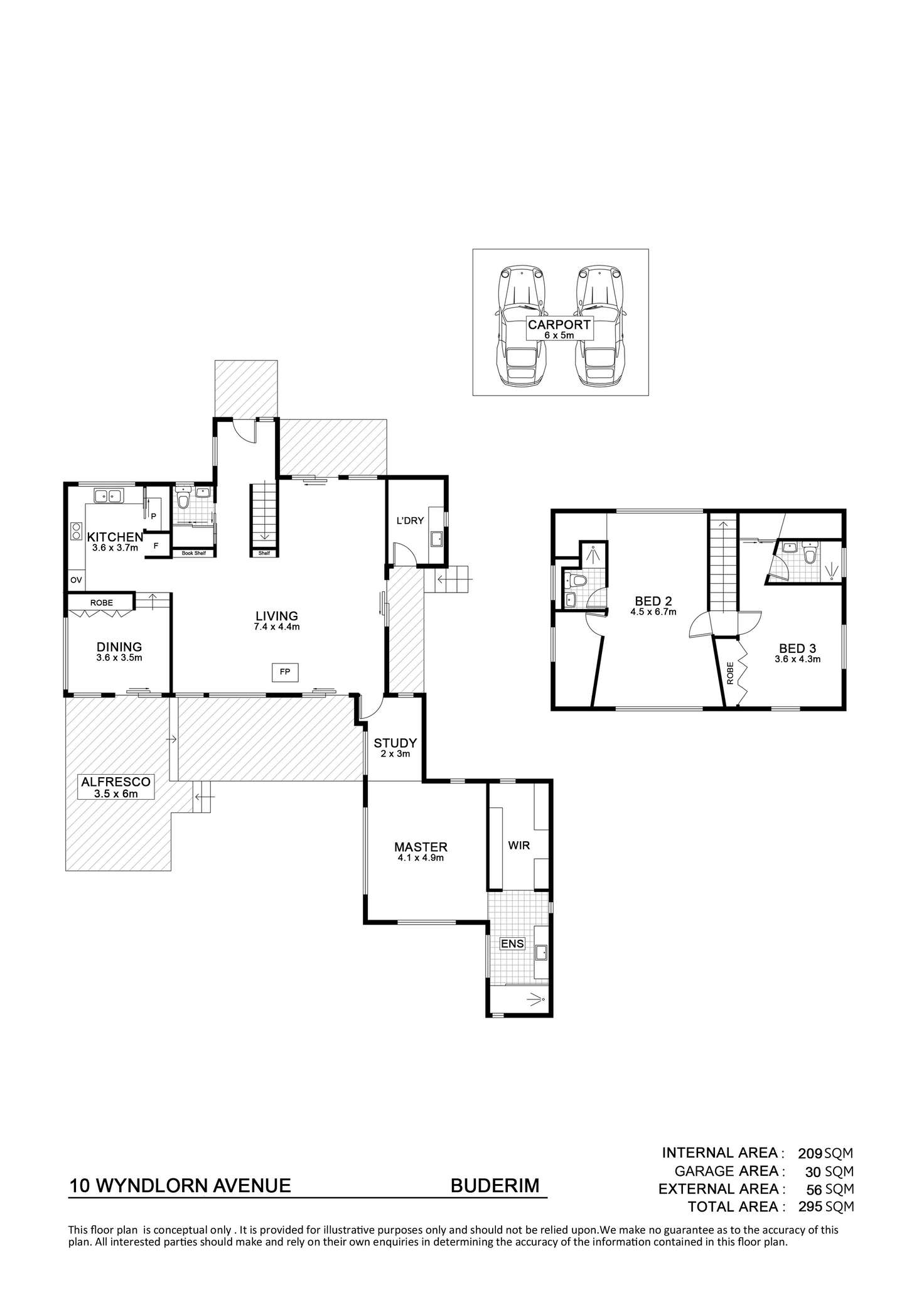 Floorplan of Homely house listing, 10 Wyndlorn Avenue, Buderim QLD 4556