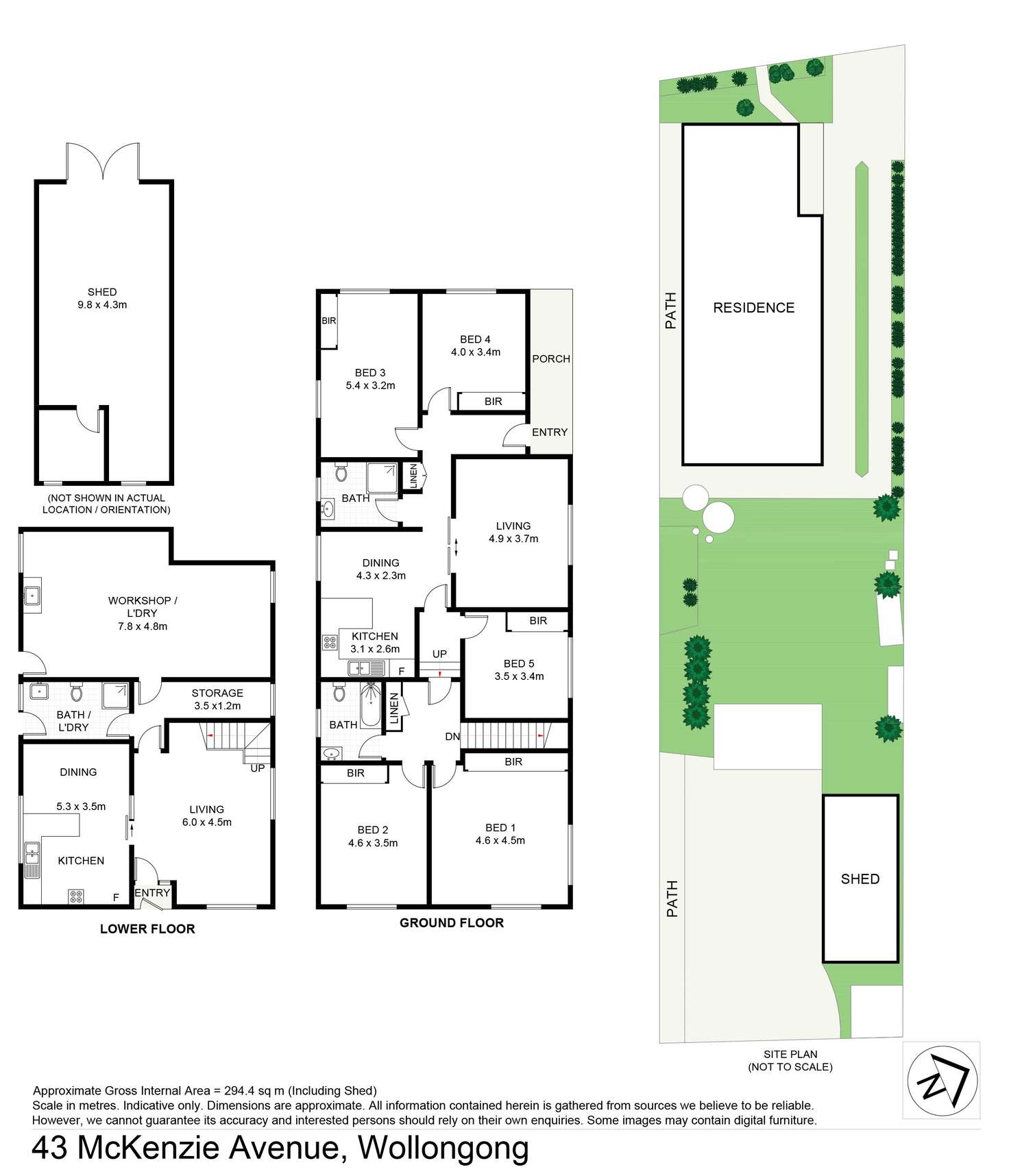 Floorplan of Homely house listing, 43 Mckenzie Avenue, Wollongong NSW 2500