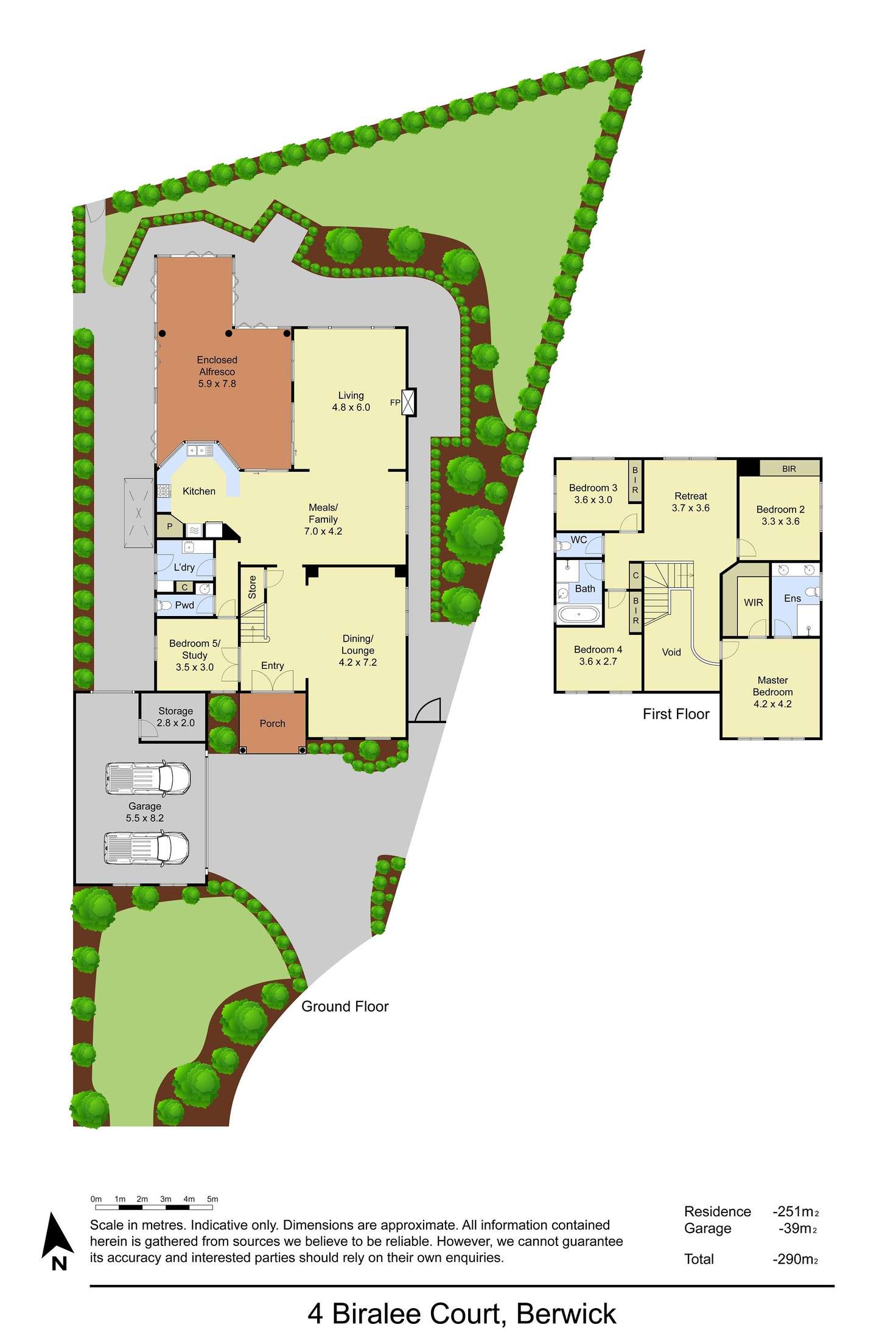 Floorplan of Homely house listing, 4 Biralee Court, Berwick VIC 3806