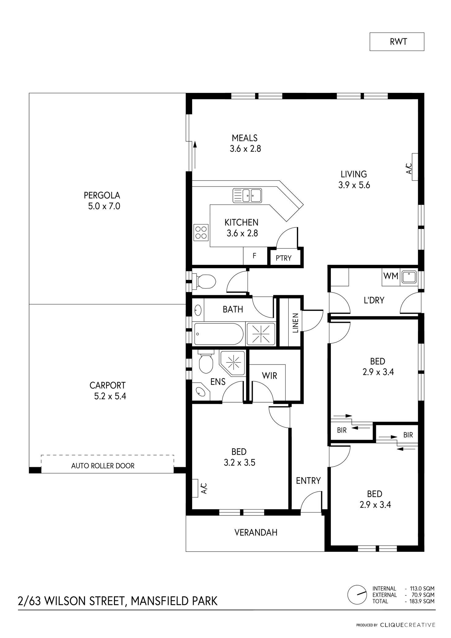 Floorplan of Homely house listing, 2/63 Wilson Street, Mansfield Park SA 5012