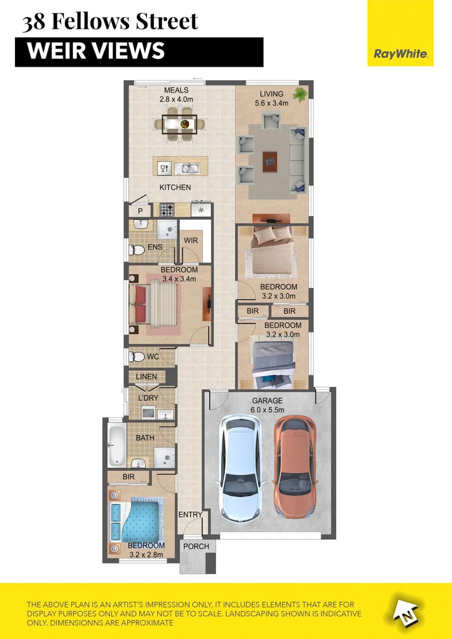 Floorplan of Homely house listing, 38 Fellows Street, Weir Views VIC 3338