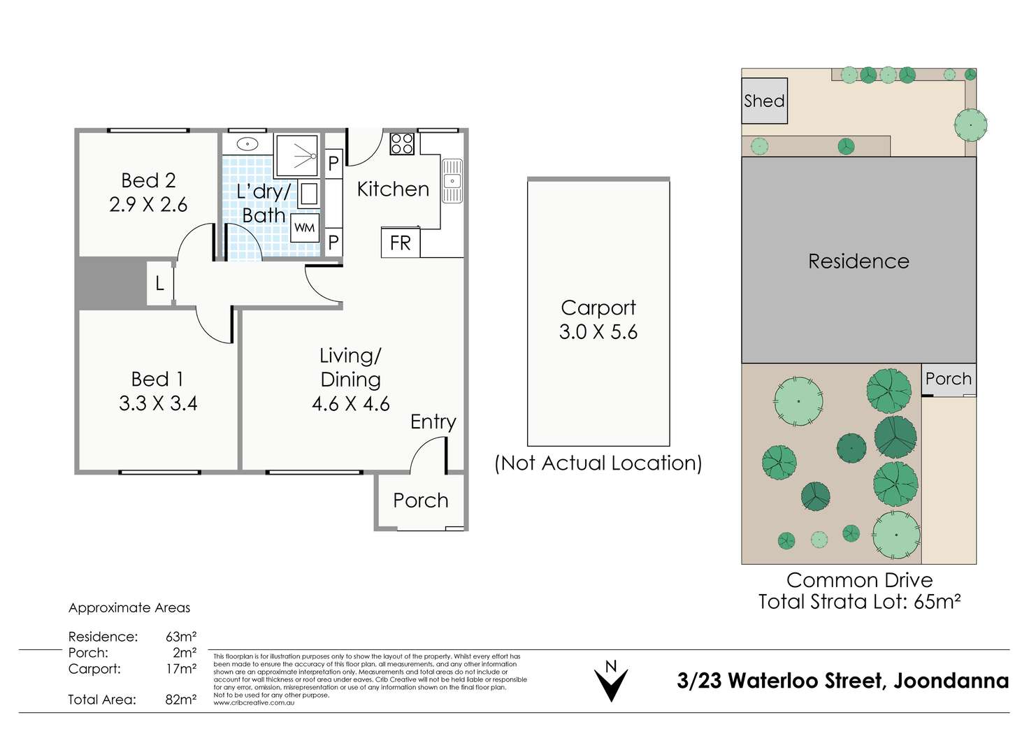 Floorplan of Homely unit listing, 3/23 Waterloo Street, Joondanna WA 6060
