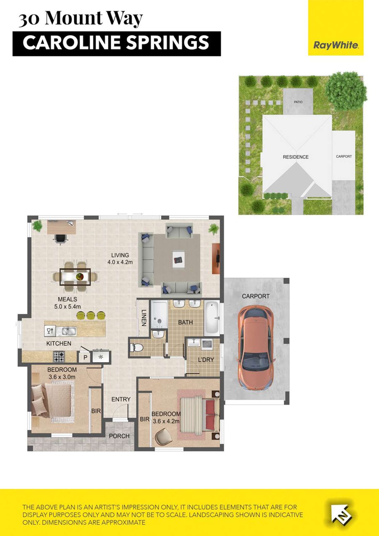Floorplan of Homely house listing, 30 Mount Way, Caroline Springs VIC 3023