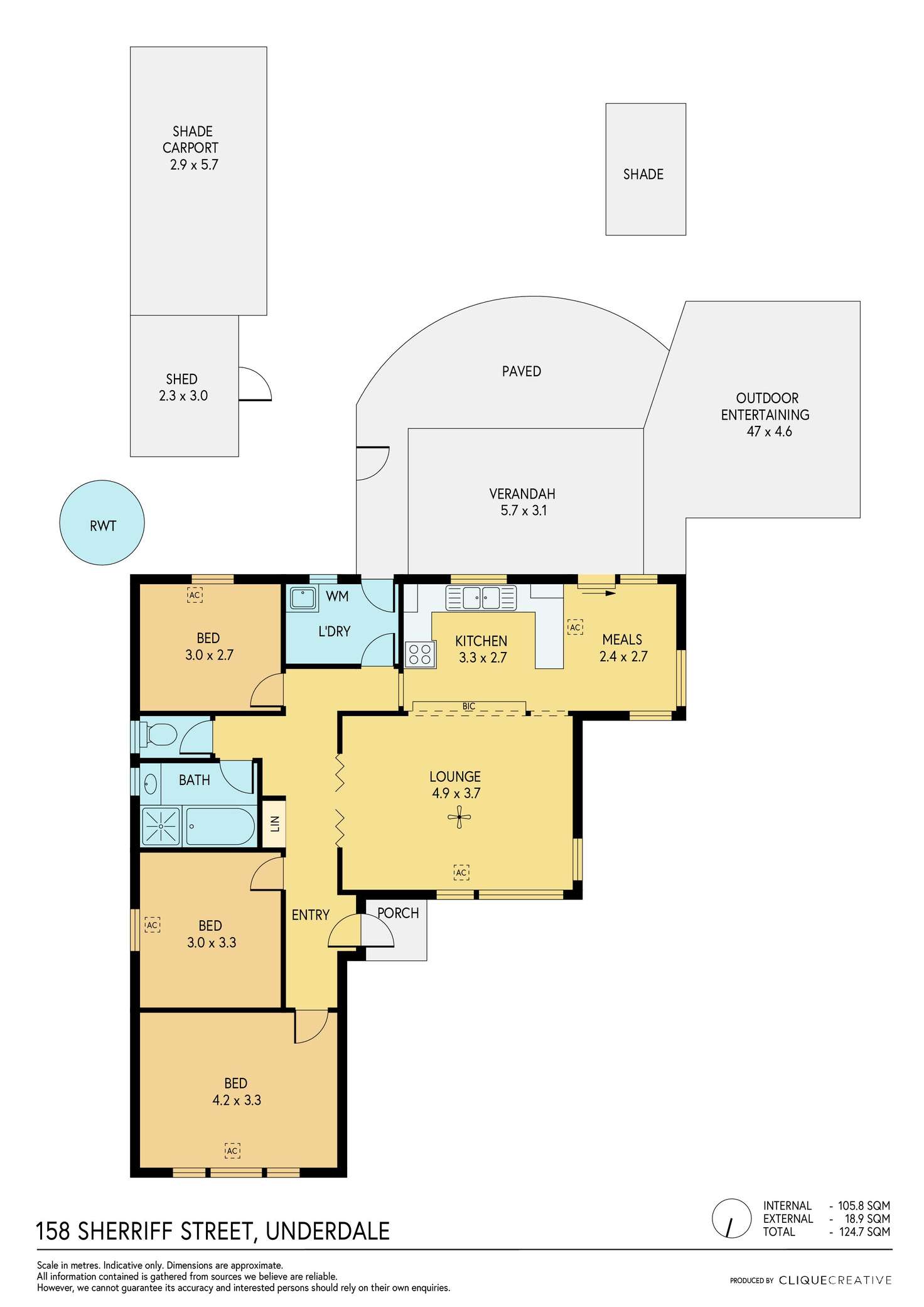 Floorplan of Homely house listing, 158 Sherriff Street, Underdale SA 5032