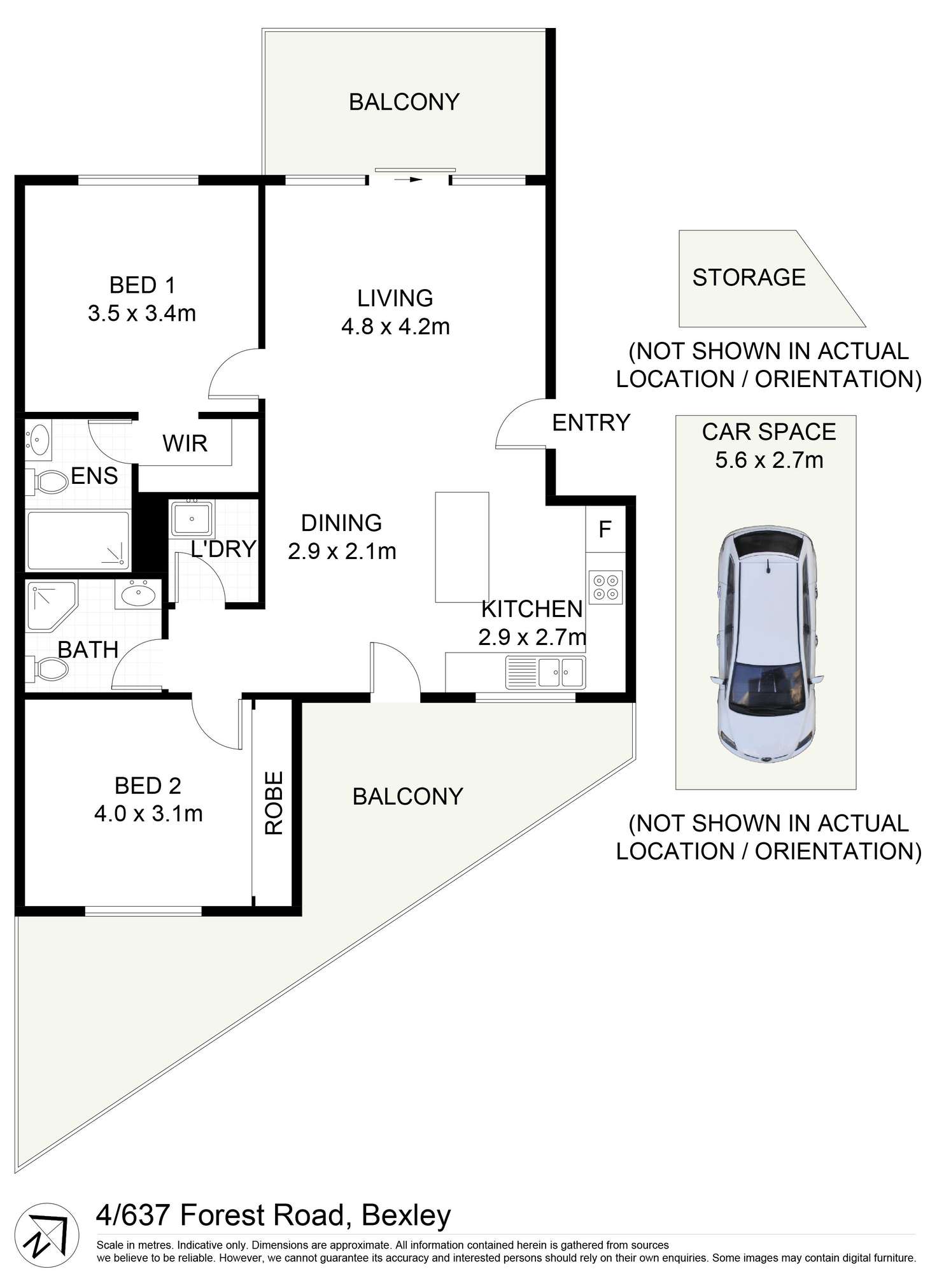 Floorplan of Homely unit listing, 4/637-645 Forest Road, Bexley NSW 2207