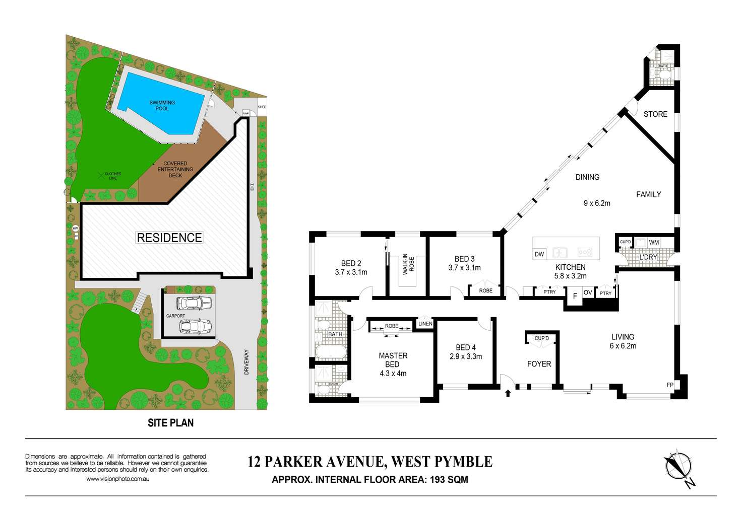 Floorplan of Homely house listing, 12 Parker Avenue, West Pymble NSW 2073