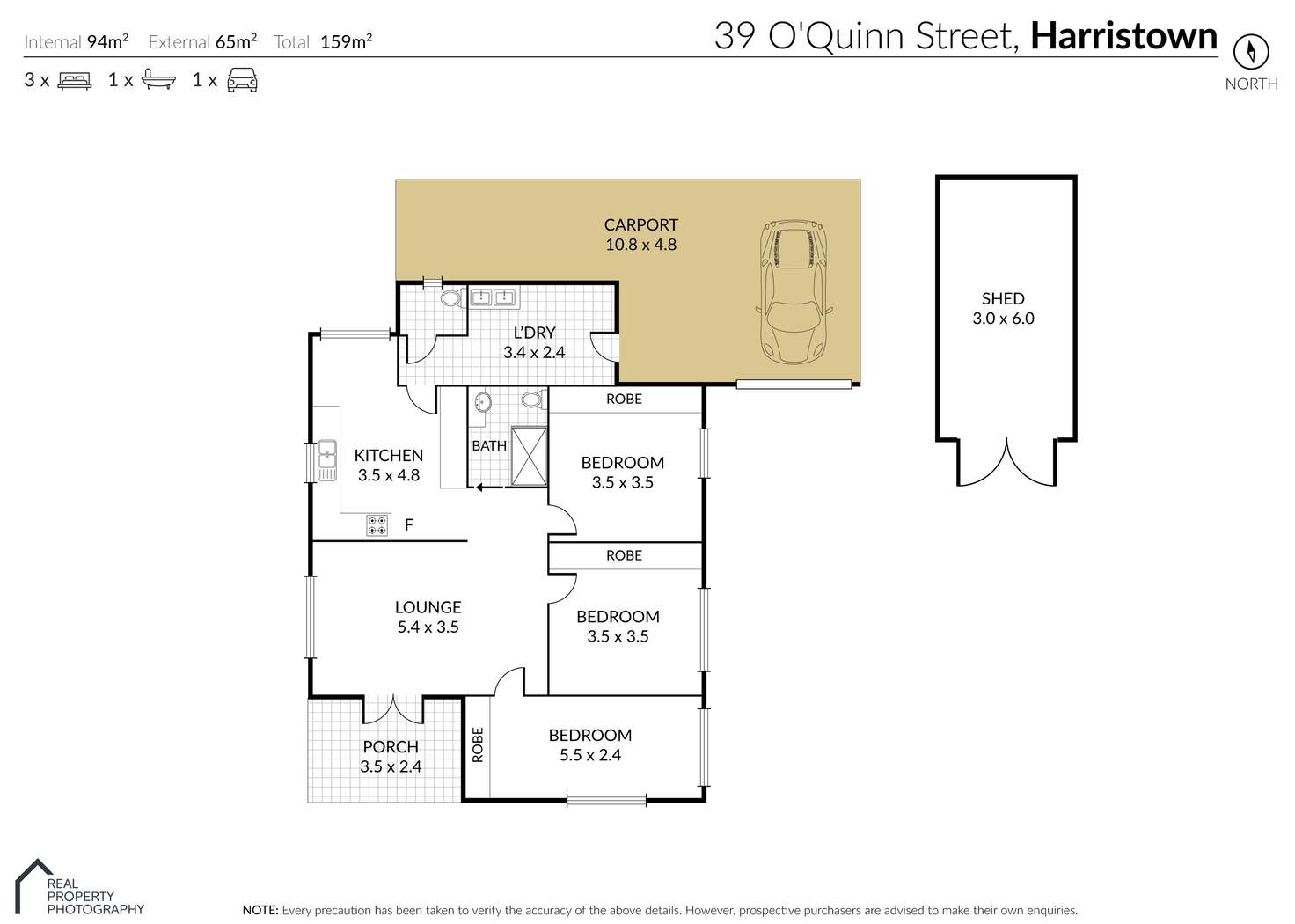 Floorplan of Homely house listing, 39 O'Quinn Street, Harristown QLD 4350