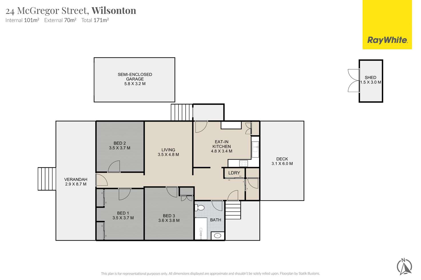 Floorplan of Homely house listing, 24 Mcgregor Street, Wilsonton QLD 4350