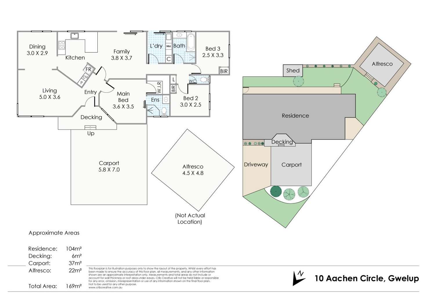 Floorplan of Homely house listing, 10A Aachen Crescent, Gwelup WA 6018