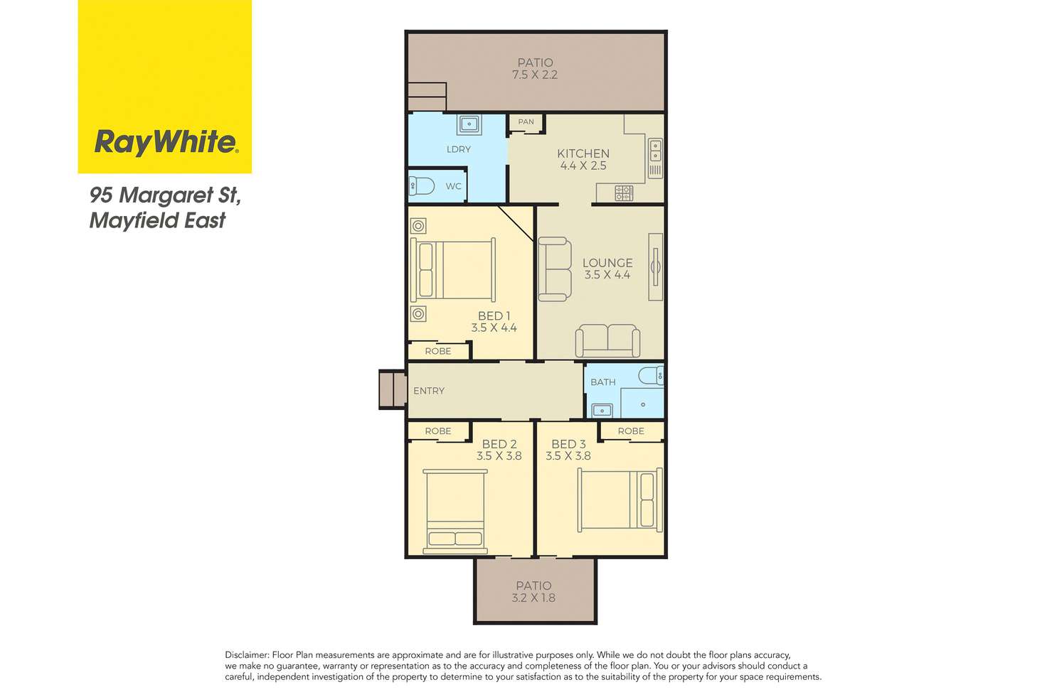 Floorplan of Homely house listing, 95 Margaret Street, Mayfield East NSW 2304