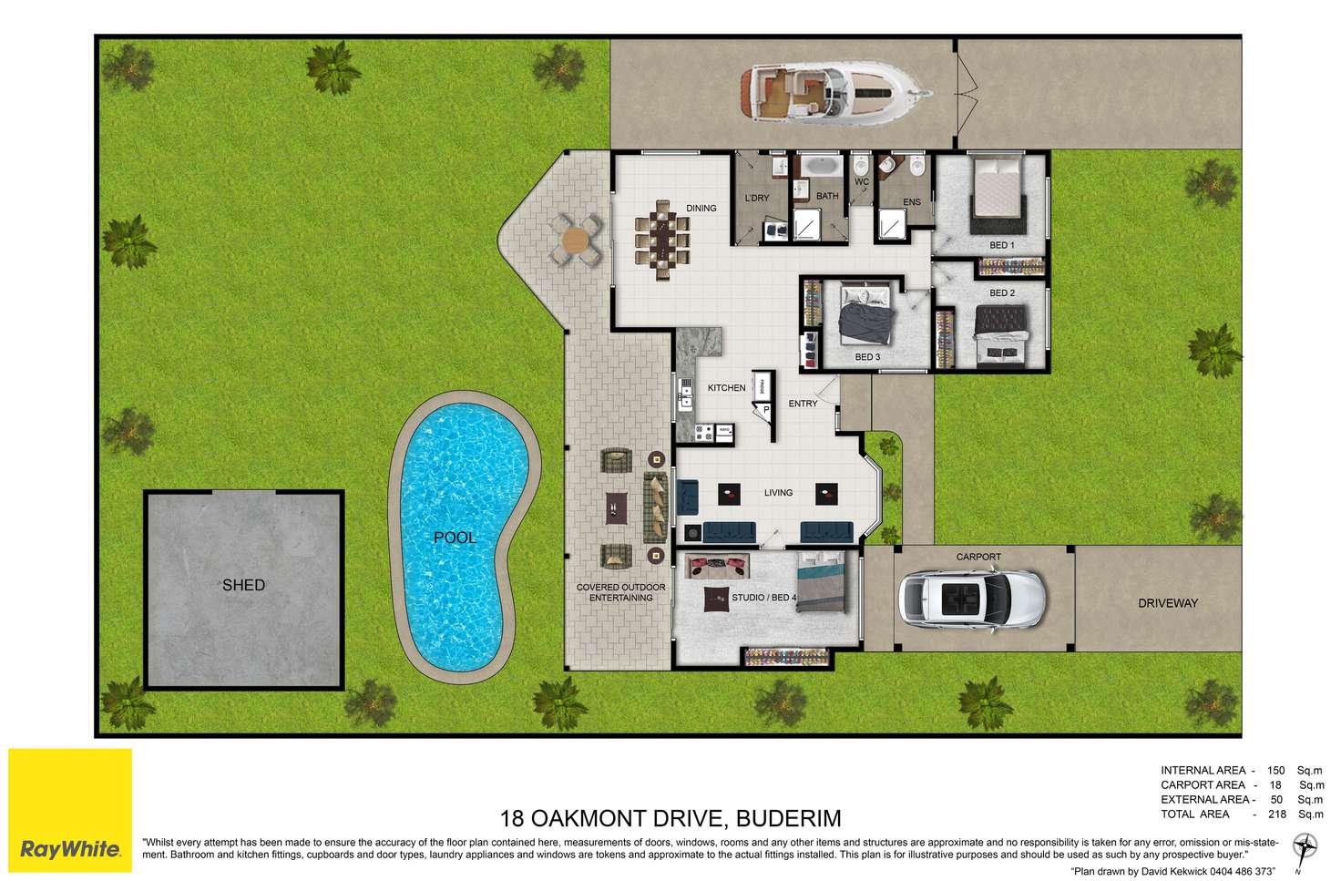 Floorplan of Homely house listing, 18 Oakmont Drive, Buderim QLD 4556