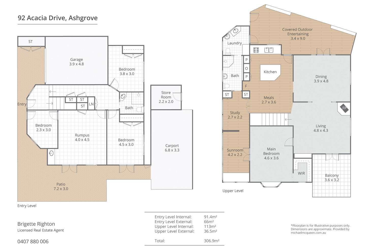 Floorplan of Homely house listing, 92 Acacia Drive, Ashgrove QLD 4060