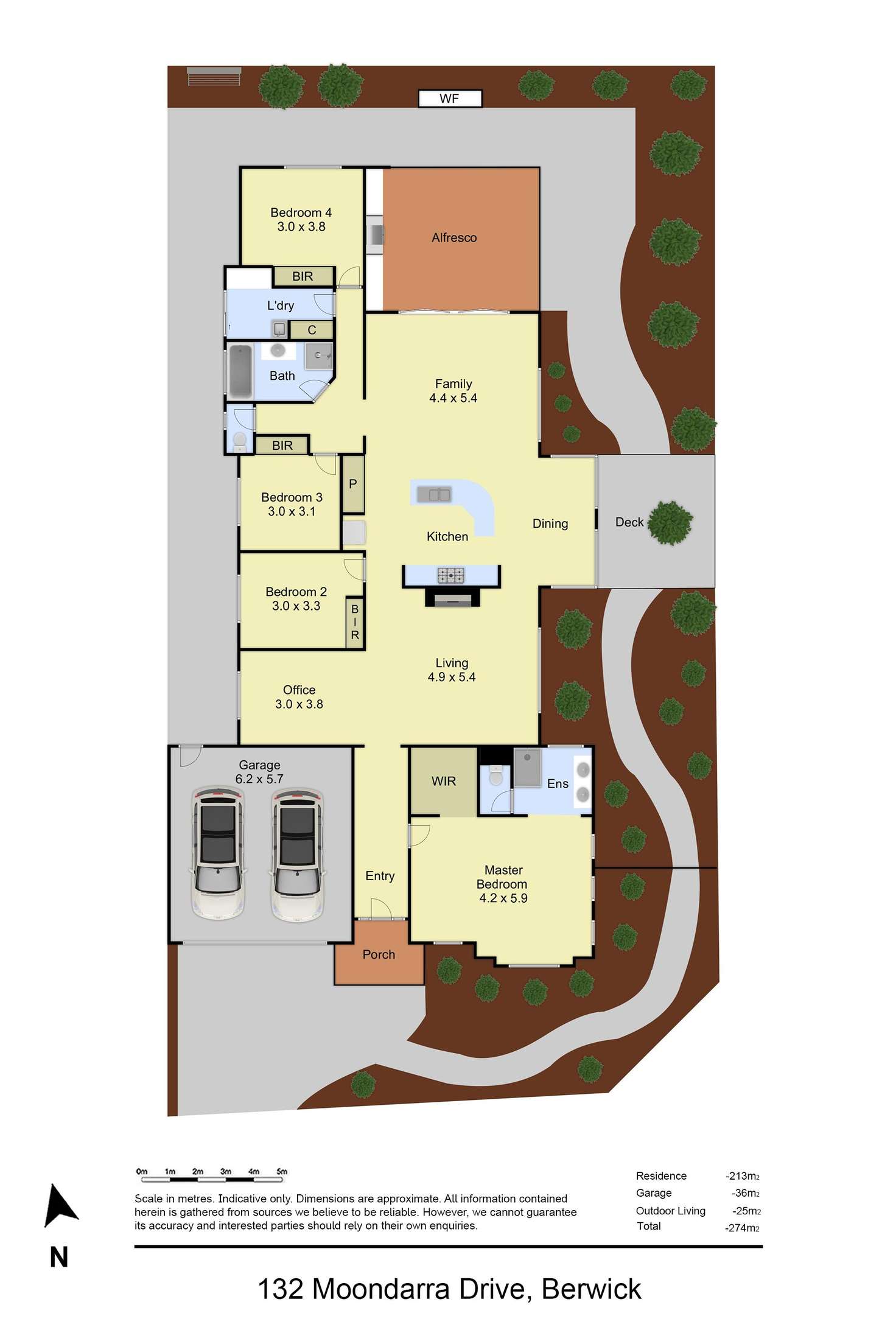Floorplan of Homely house listing, 132 Moondarra Drive, Berwick VIC 3806