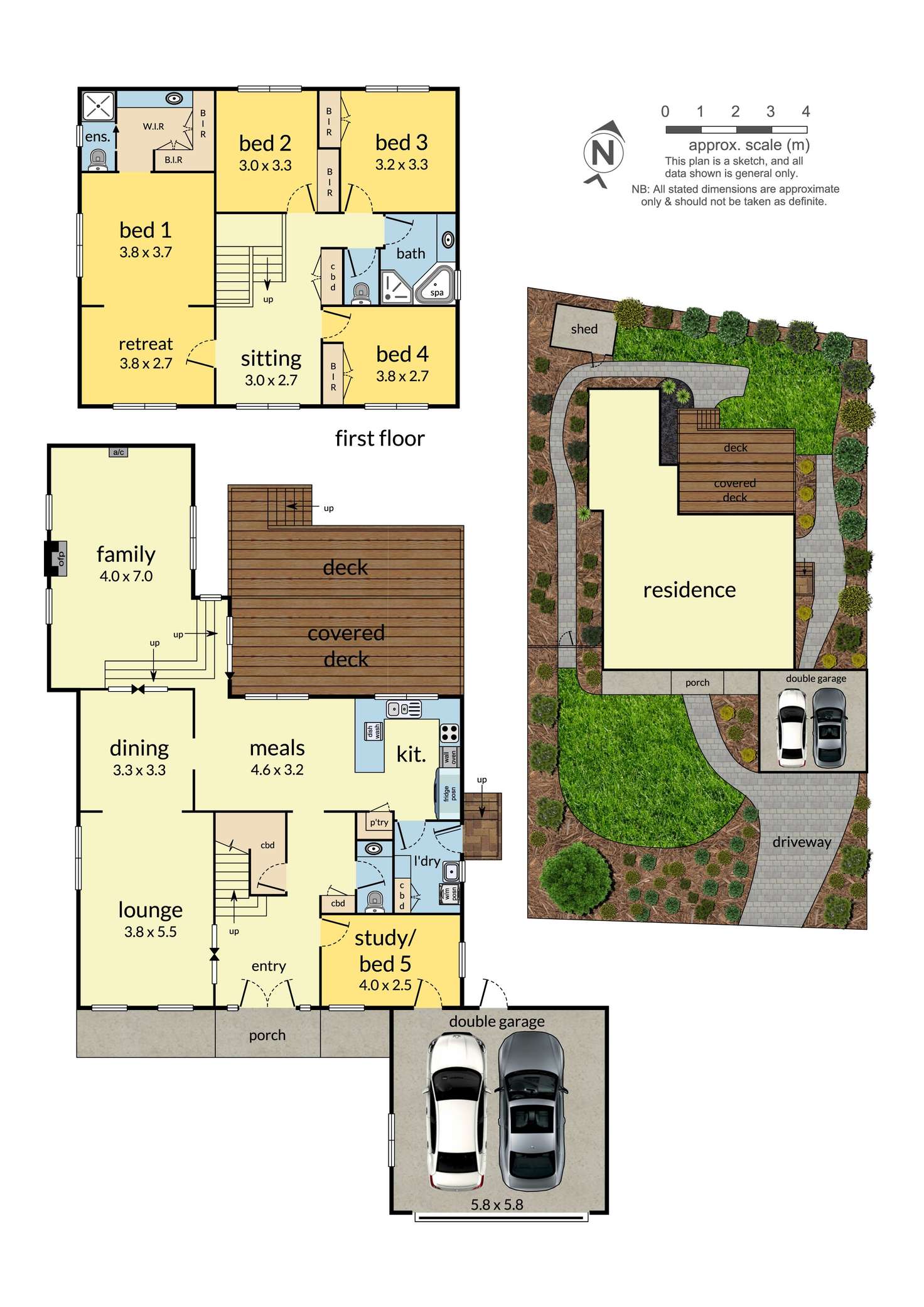 Floorplan of Homely house listing, 25 Heysham Drive, Wheelers Hill VIC 3150