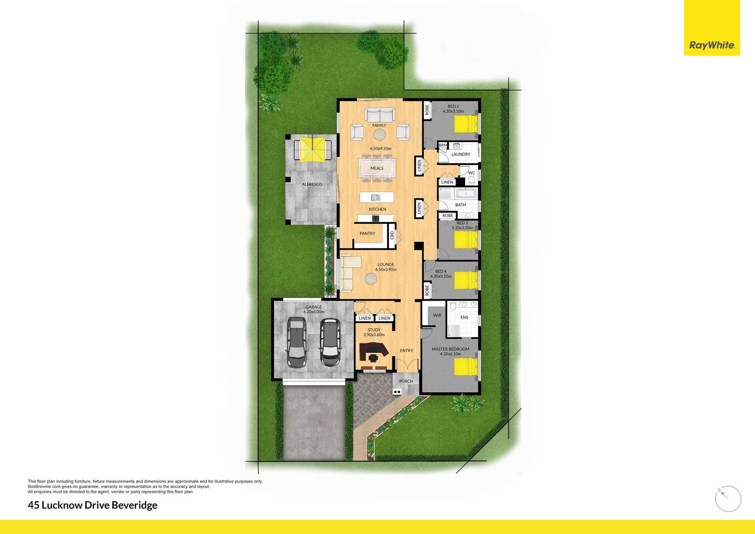 Floorplan of Homely house listing, 45 Lucknow Drive, Beveridge VIC 3753