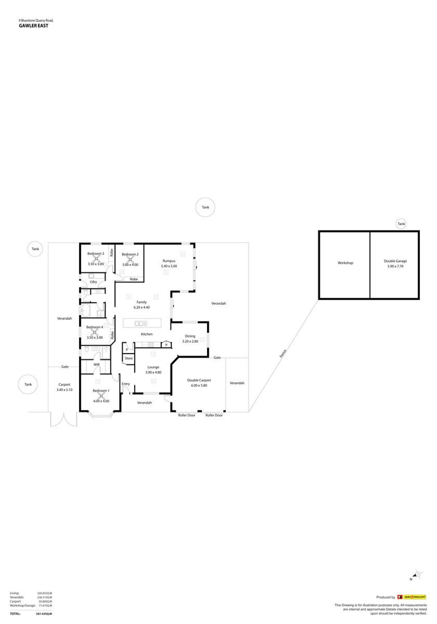 Floorplan of Homely house listing, 9 Bluestone Quarry Road, Gawler South SA 5118