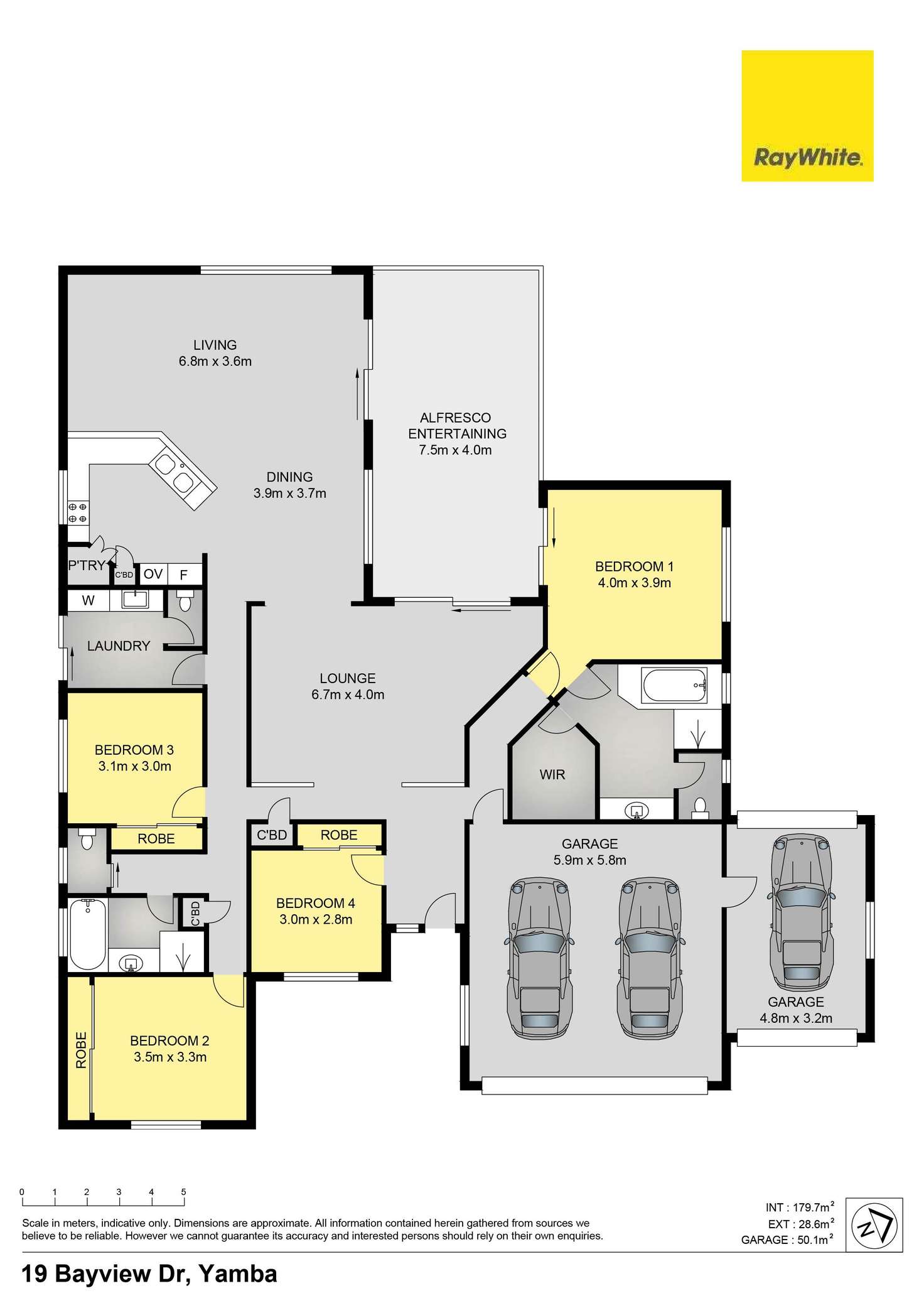 Floorplan of Homely house listing, 19 Bayview Drive, Yamba NSW 2464