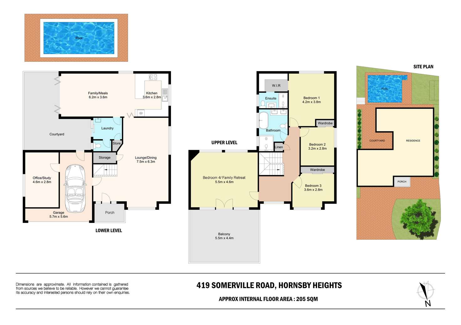 Floorplan of Homely house listing, 419 Somerville Road, Hornsby Heights NSW 2077