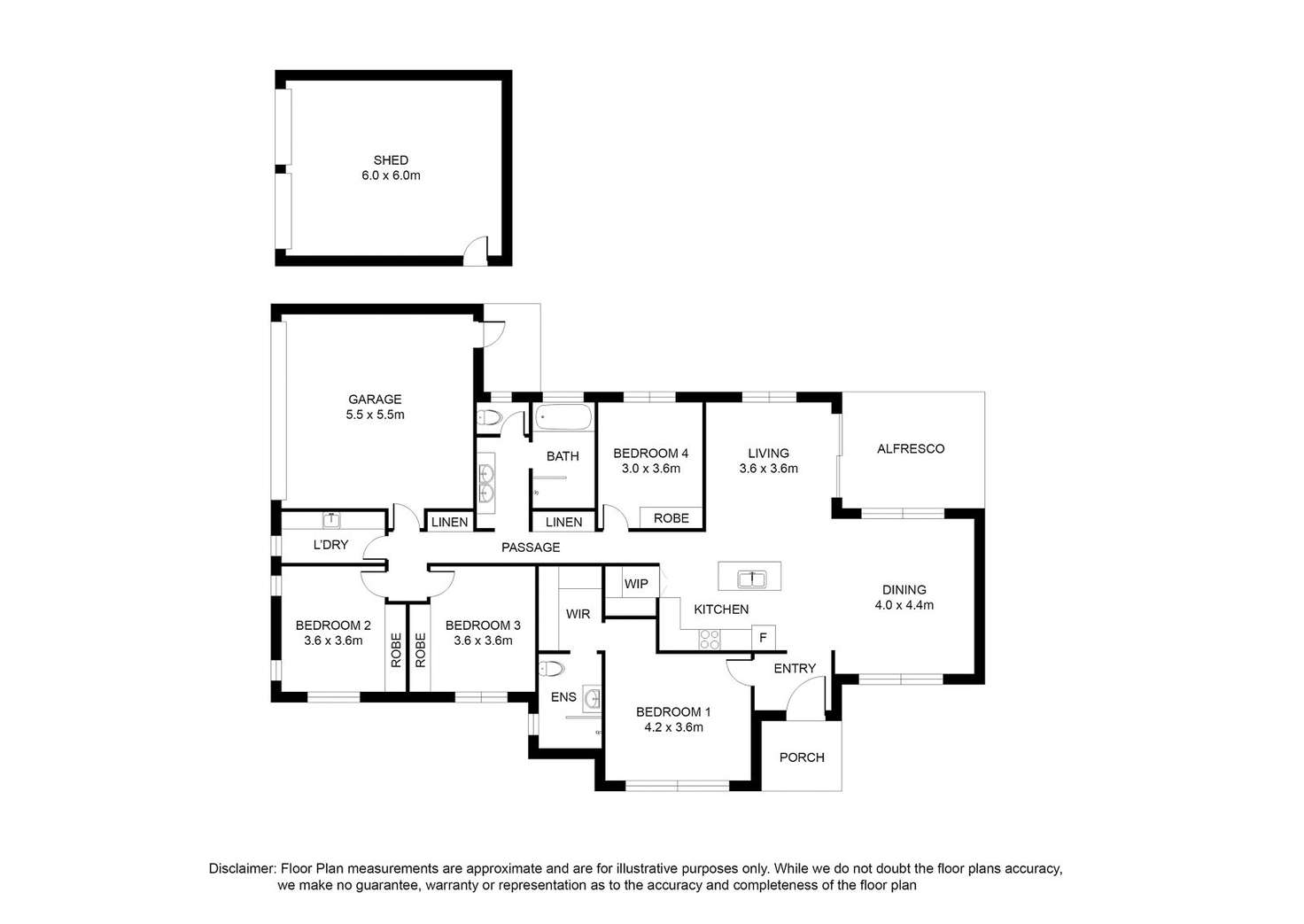 Floorplan of Homely house listing, 4 Telopea Court, Mount Gambier SA 5290