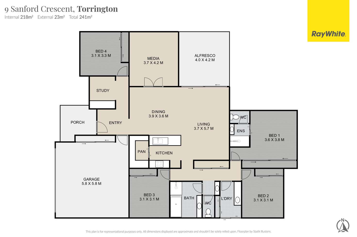Floorplan of Homely house listing, 9 Sandford Crescent, Torrington QLD 4350