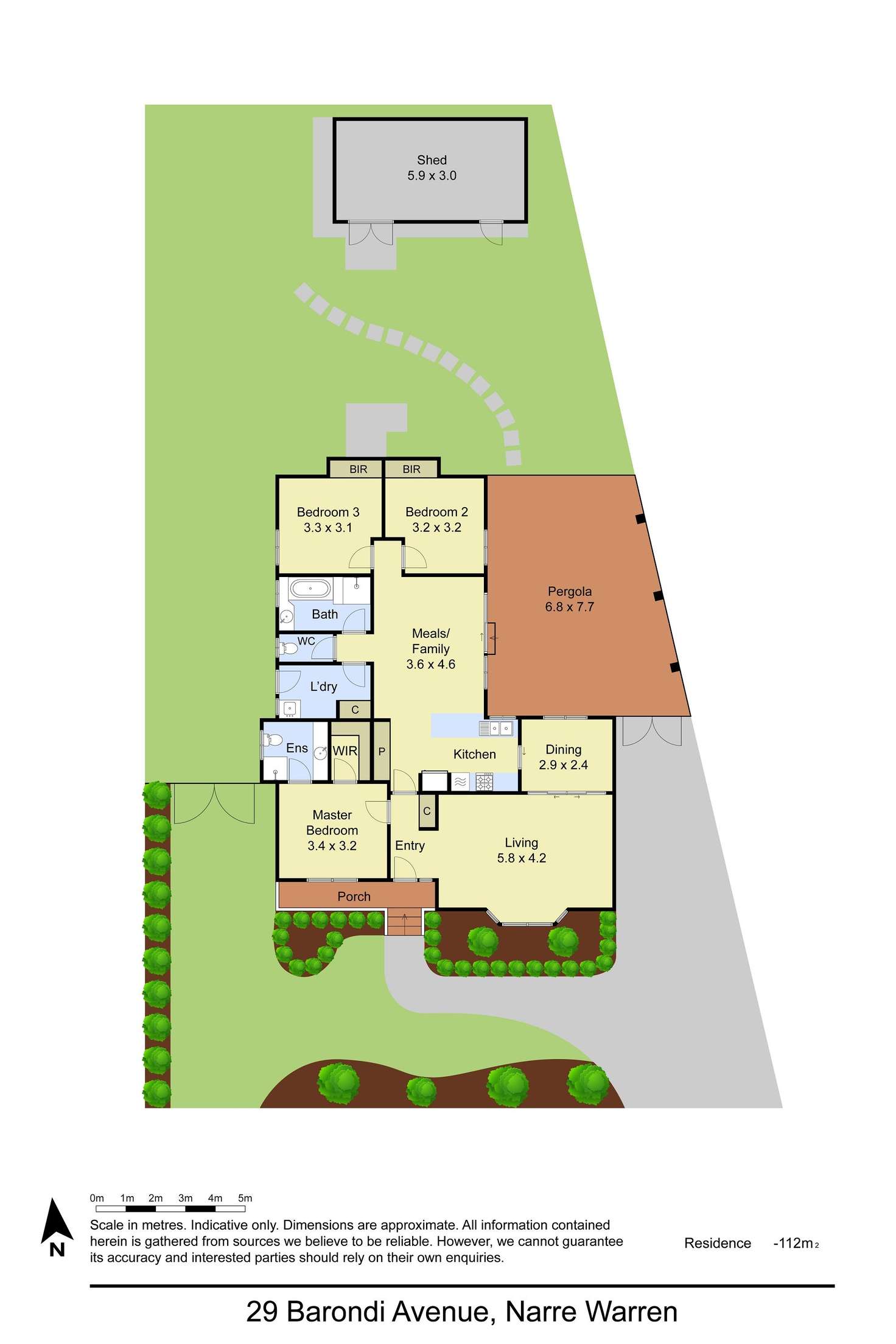 Floorplan of Homely house listing, 29 Barondi Avenue, Narre Warren VIC 3805